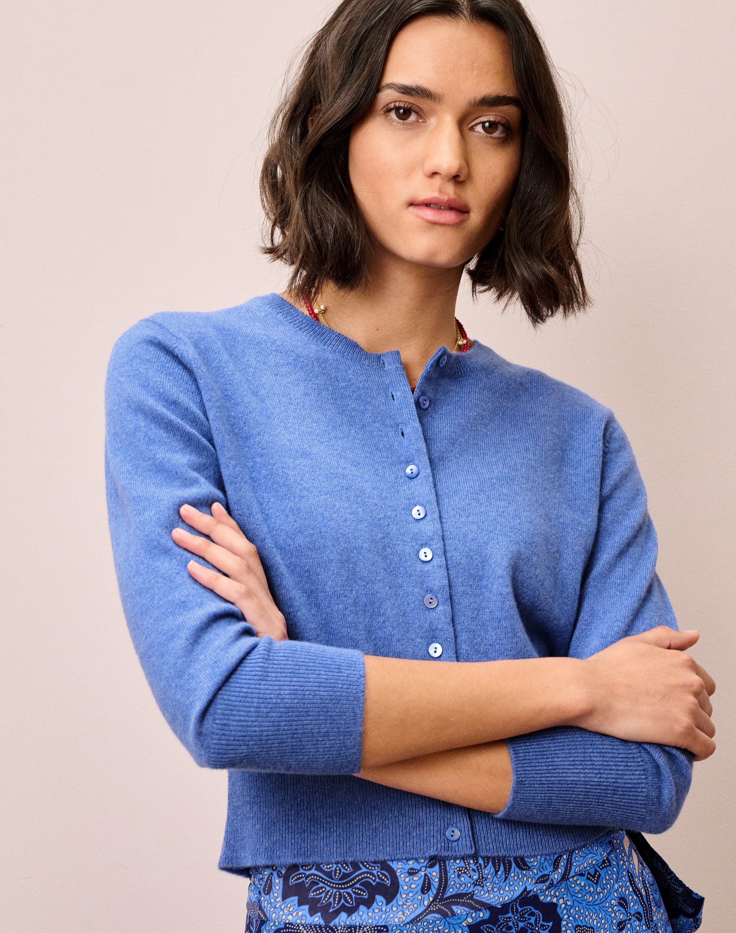 Cashmere Cropped Cardigan