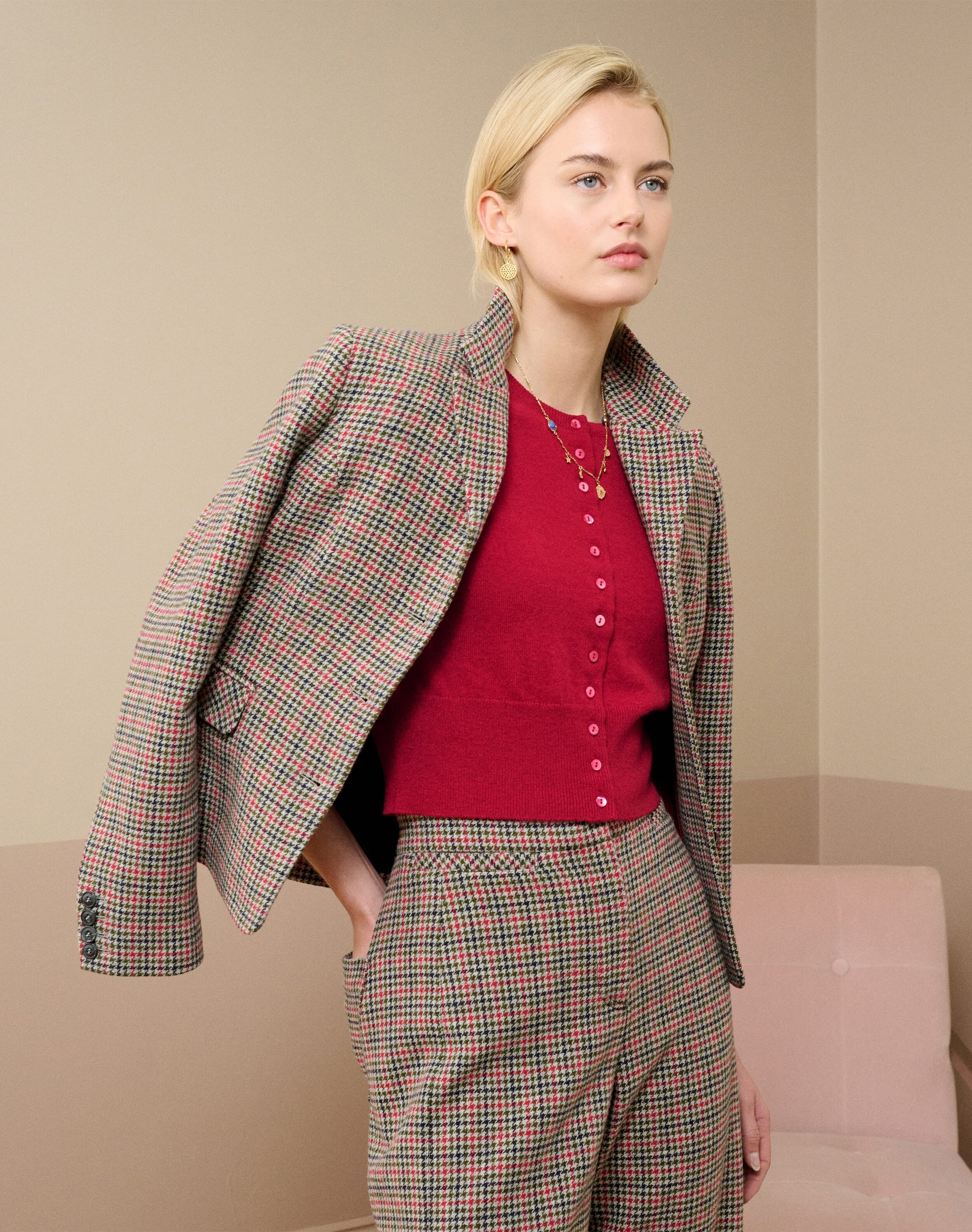 Cashmere Cropped Cardigan