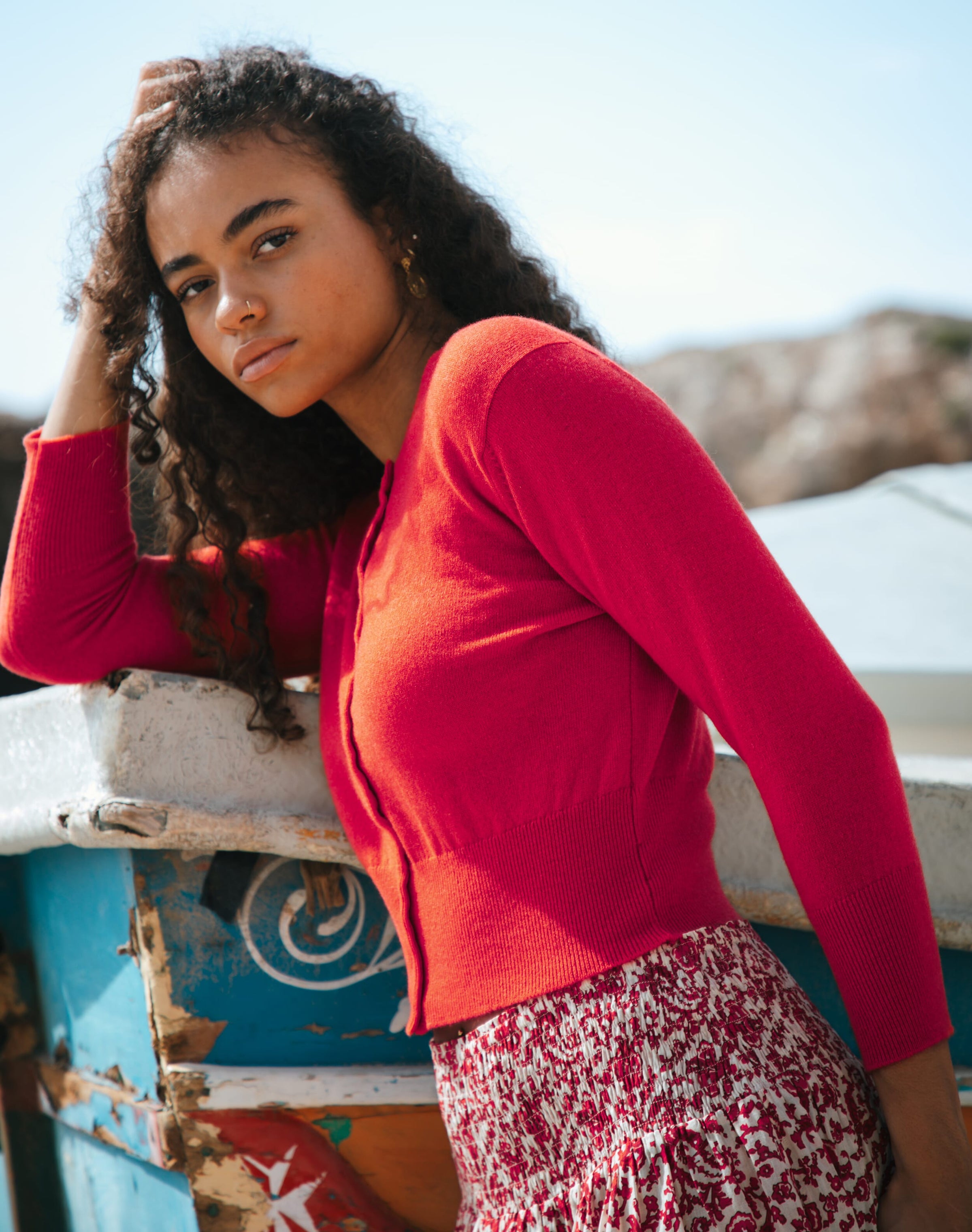 Cashmere Cropped Cardigan
