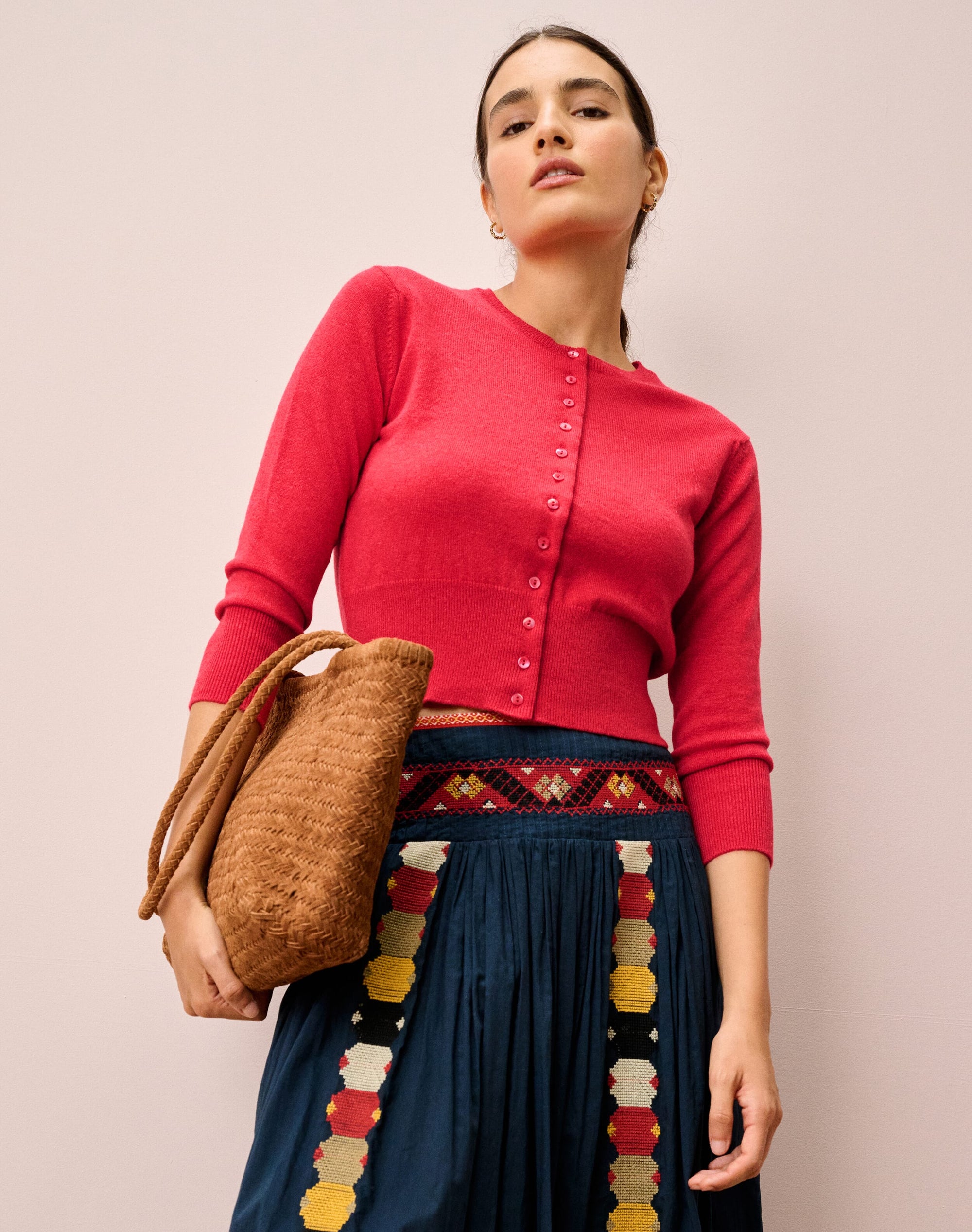 Cashmere Cropped Cardigan