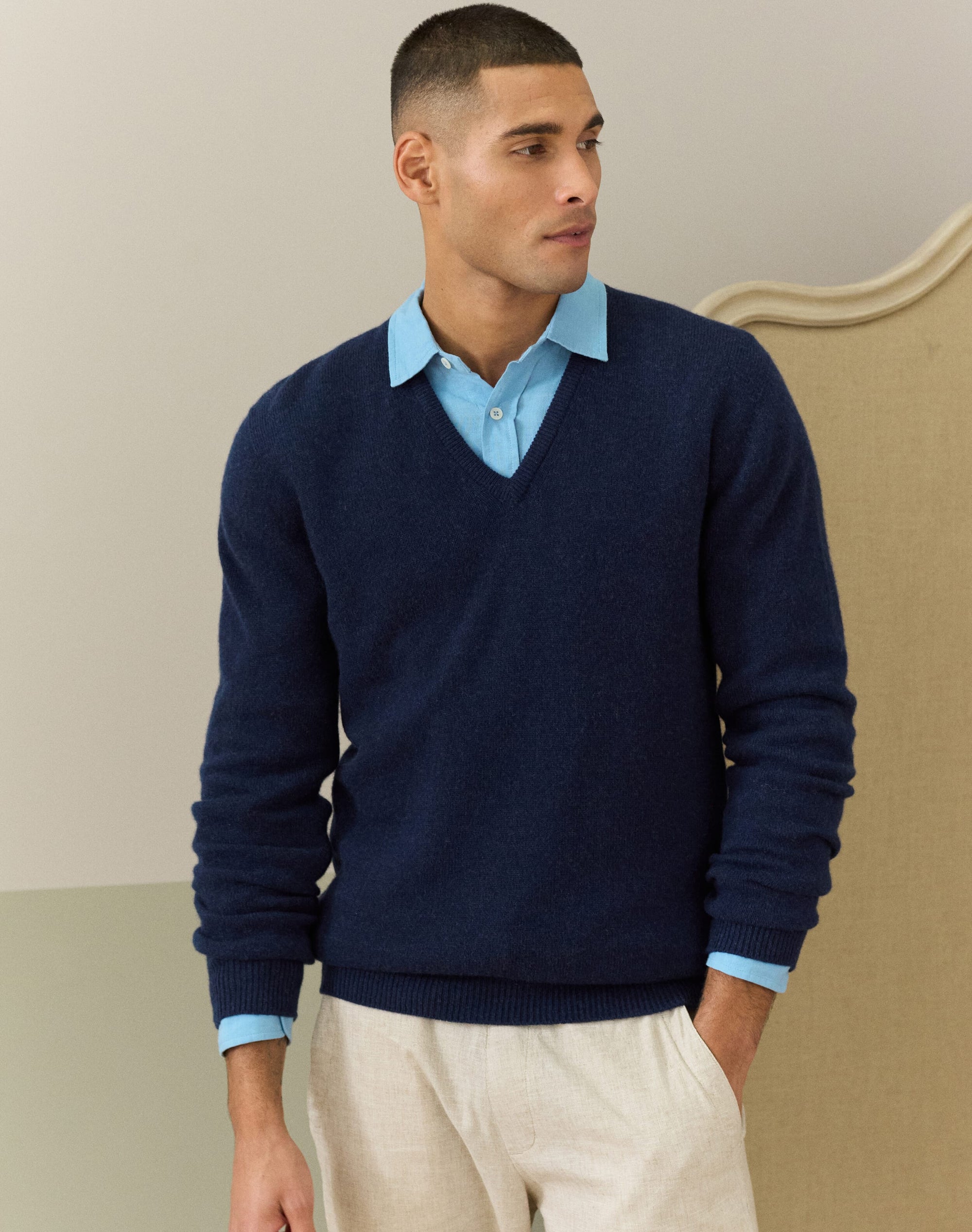 Cashmere Classic V Neck Jumper