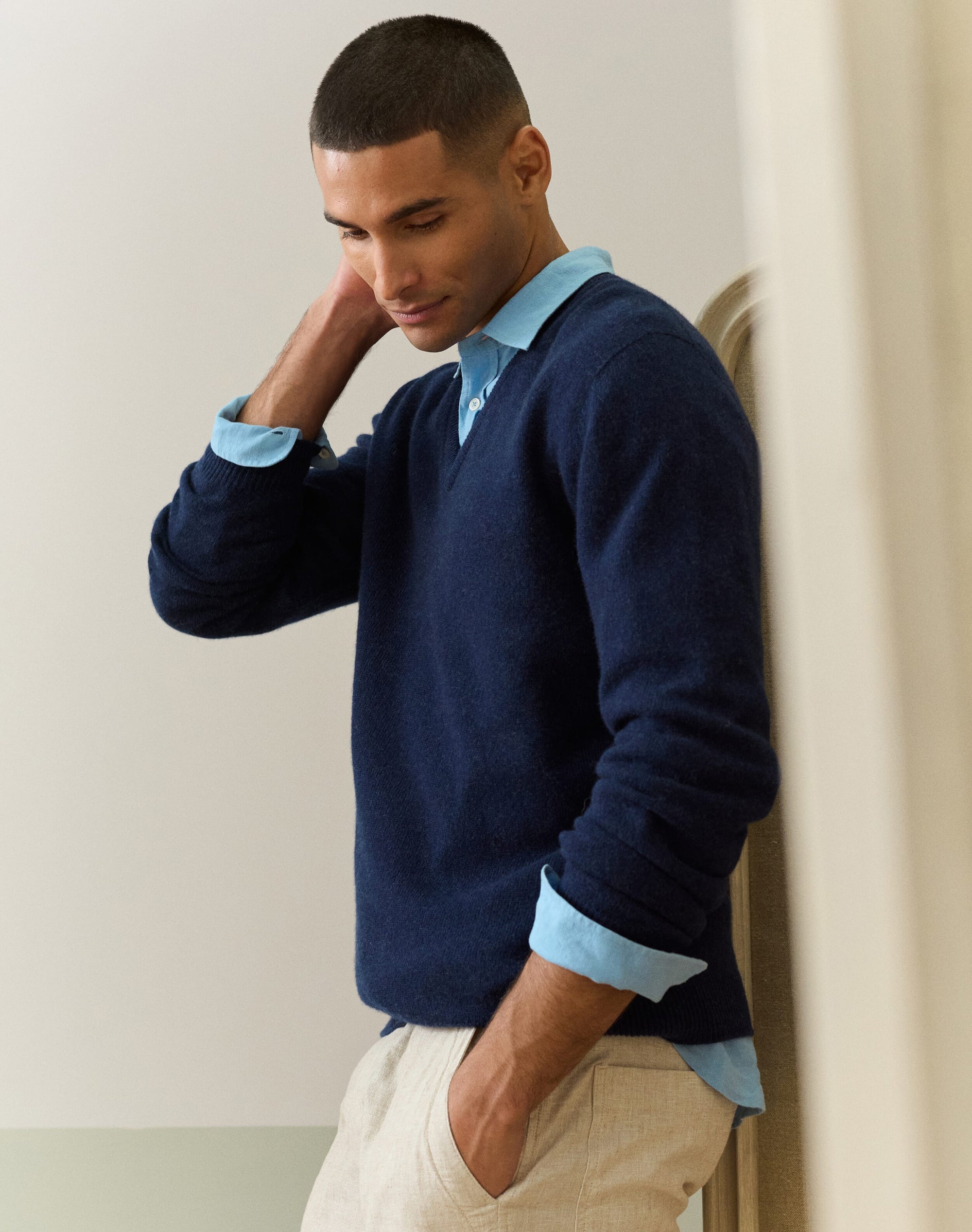 Cashmere Classic V Neck Jumper