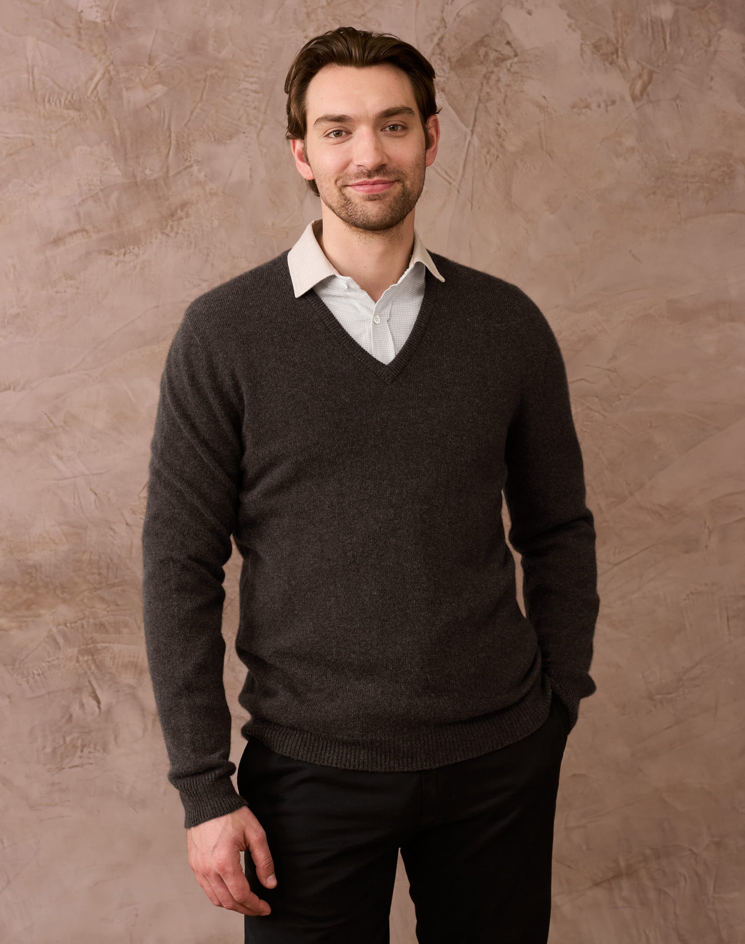 Cashmere Classic V Neck Jumper