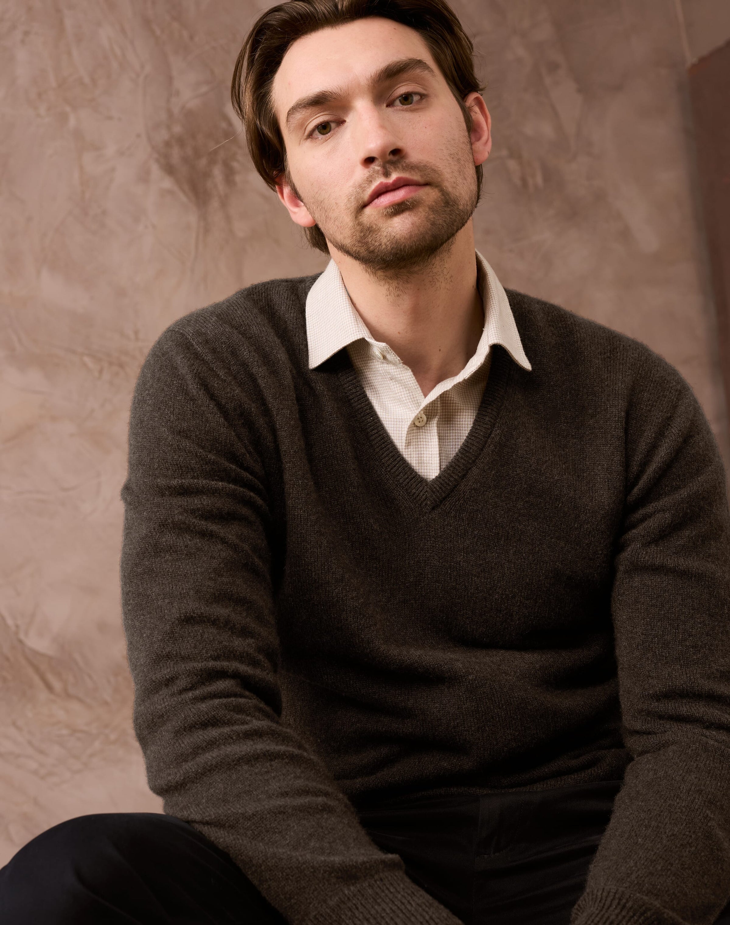 Cashmere Classic V Neck Jumper