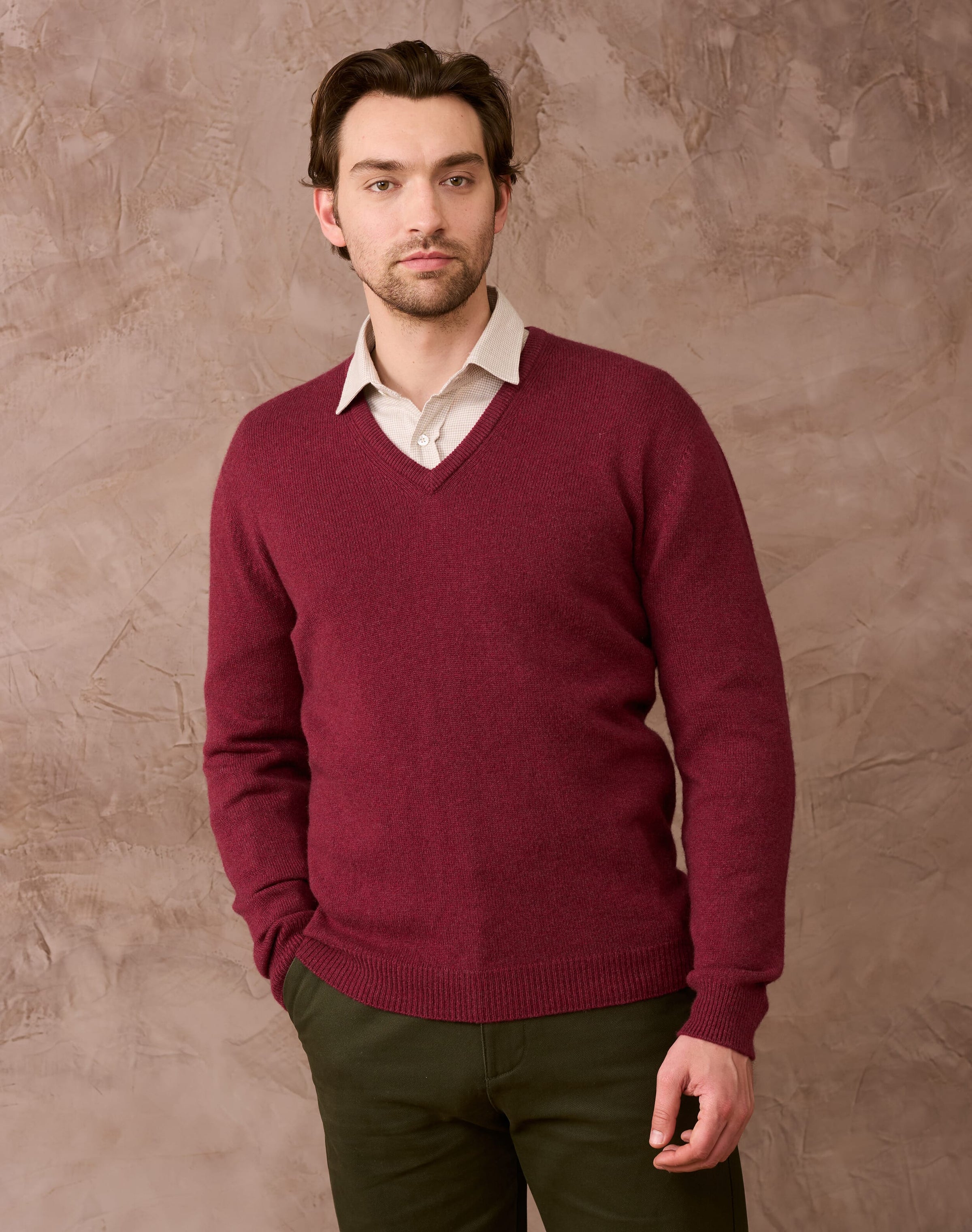 Cashmere Classic V Neck Jumper