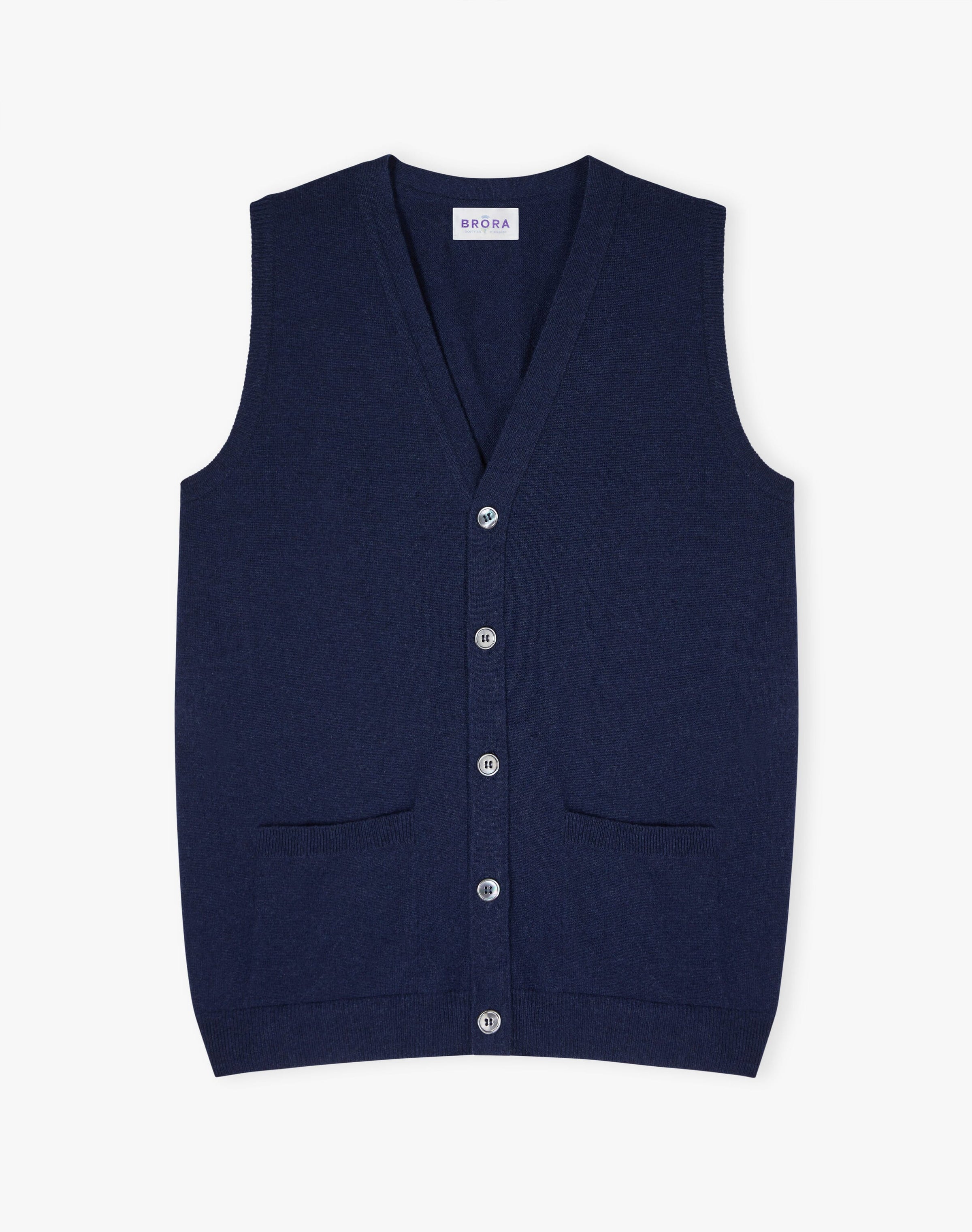 Cashmere Sleeveless Cardigan
