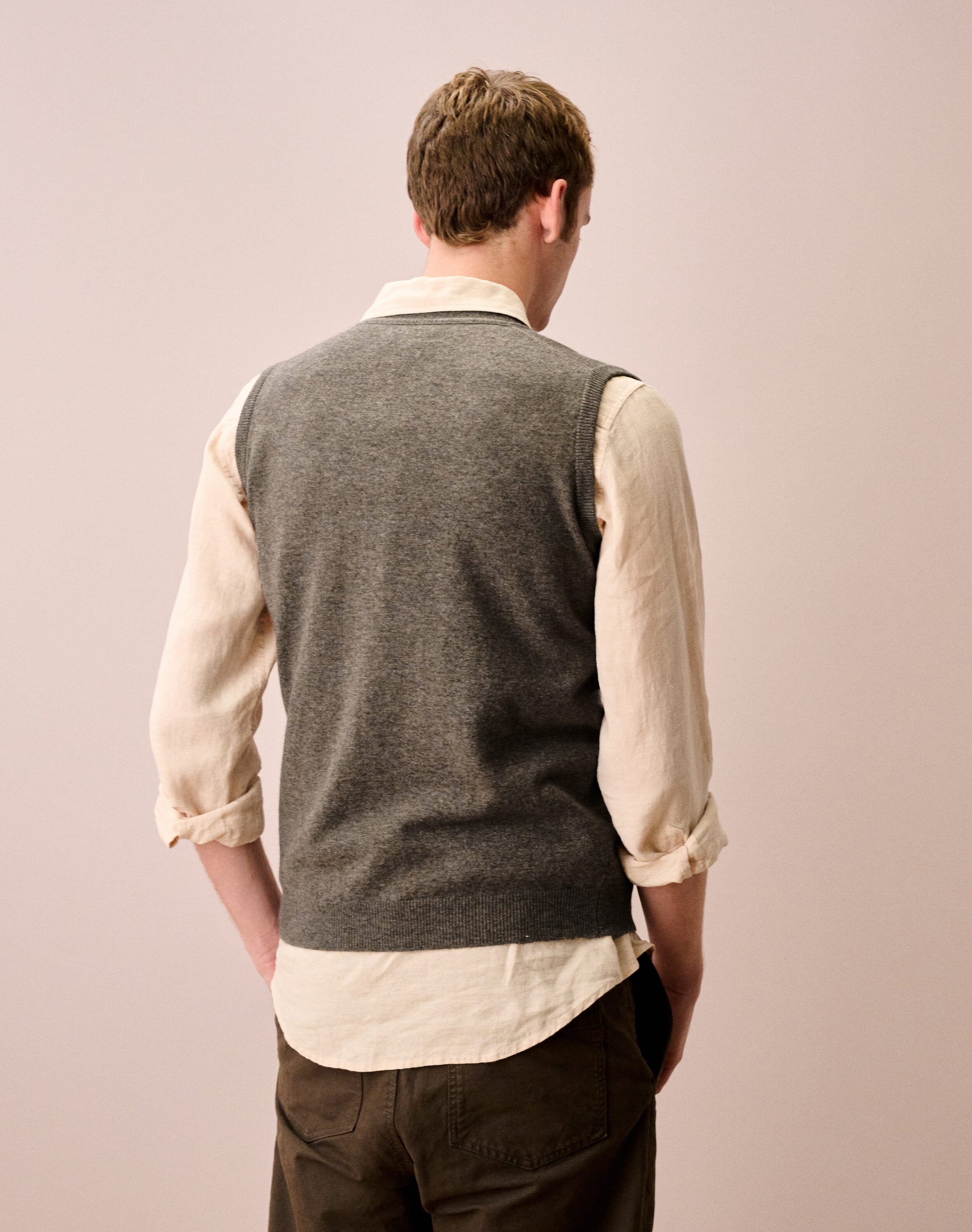 Cashmere Sleeveless Cardigan