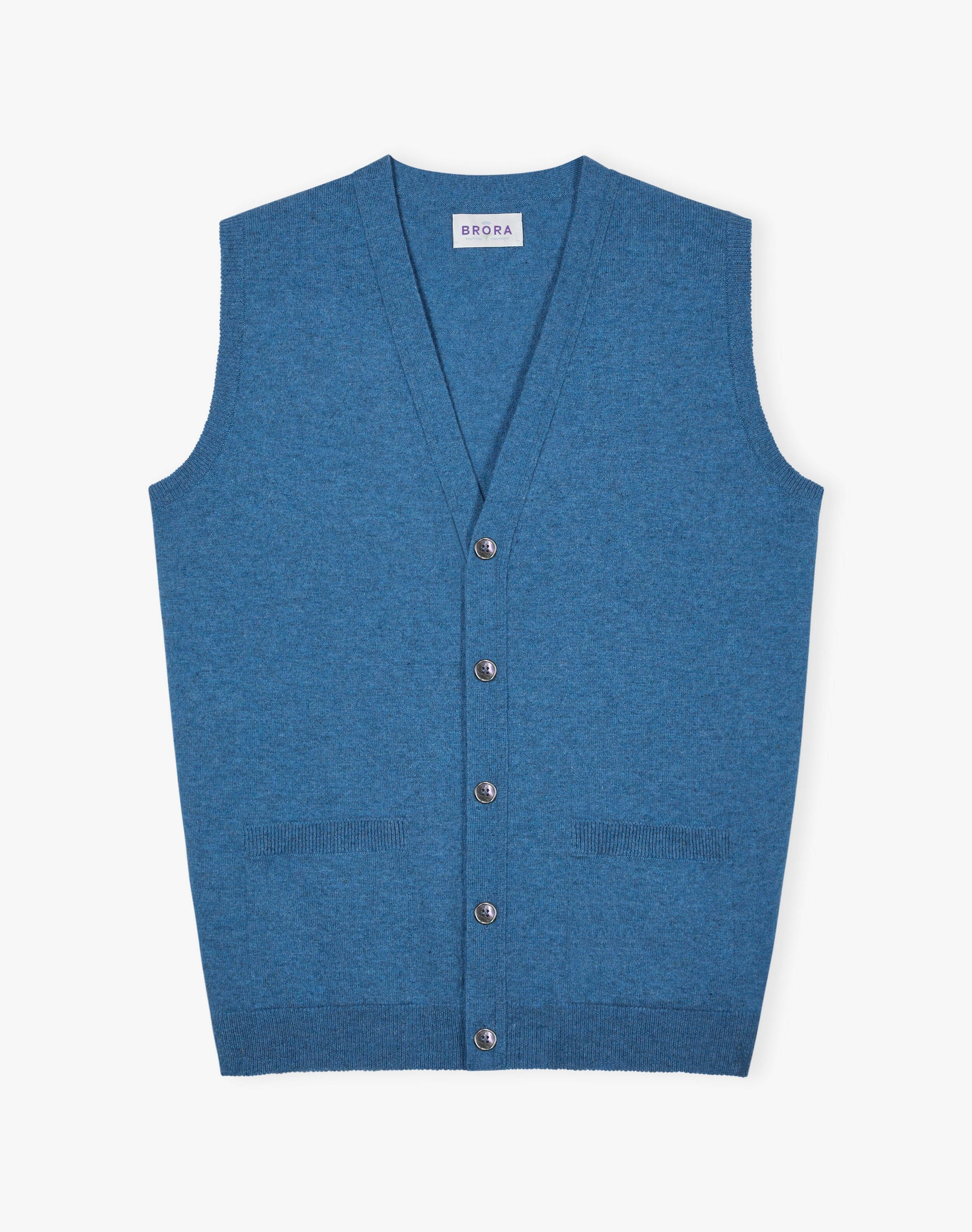 Cashmere Sleeveless Cardigan
