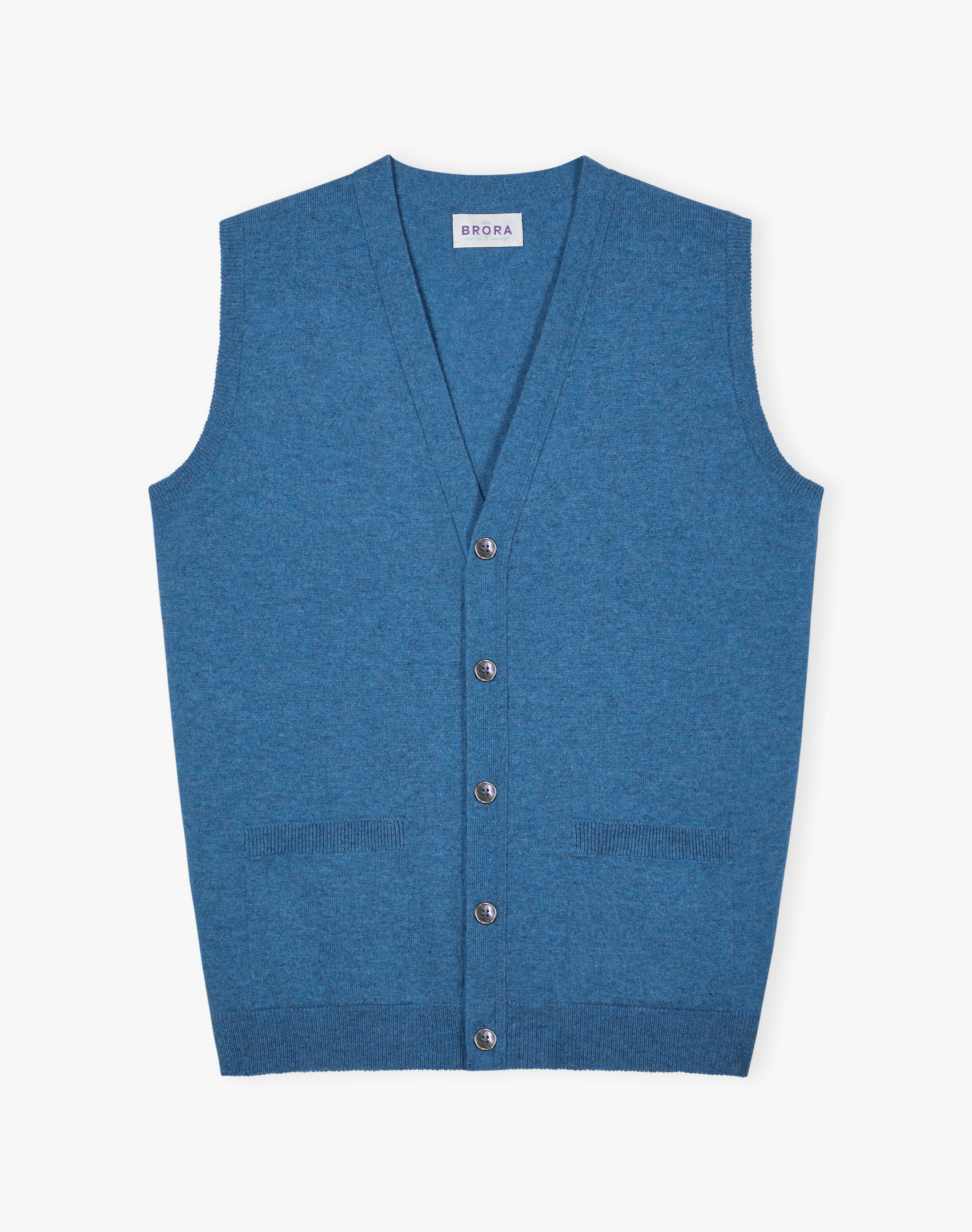 Cashmere Sleeveless Cardigan
