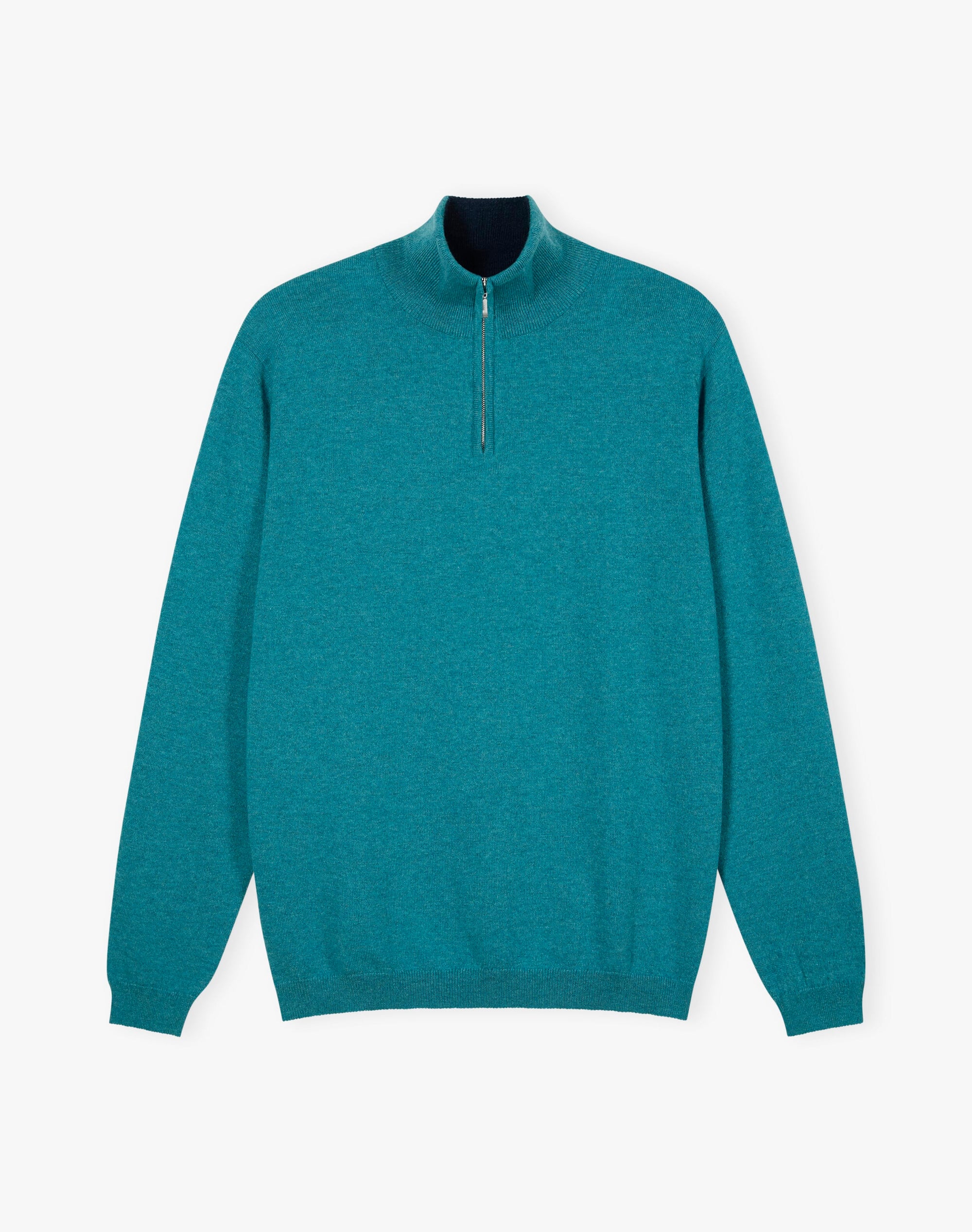 Cashmere Zip Turtle Neck Jumper