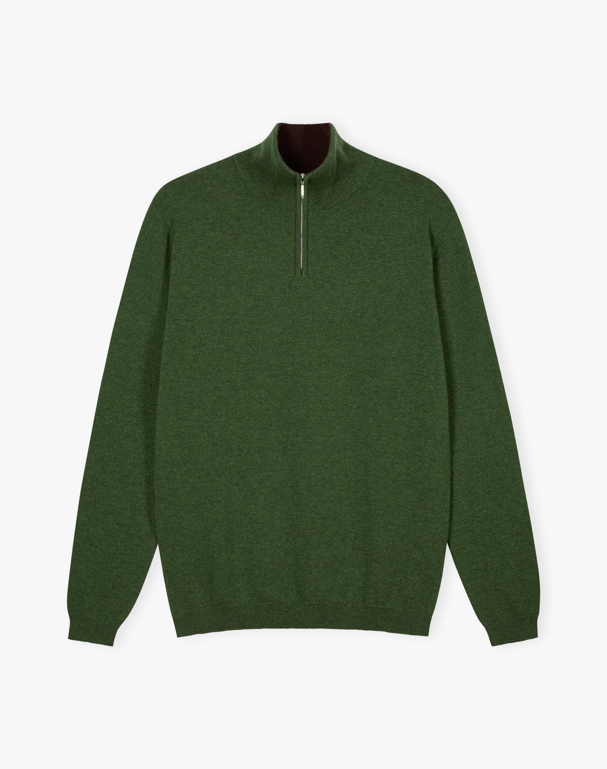 Cashmere Zip Turtle Neck Jumper