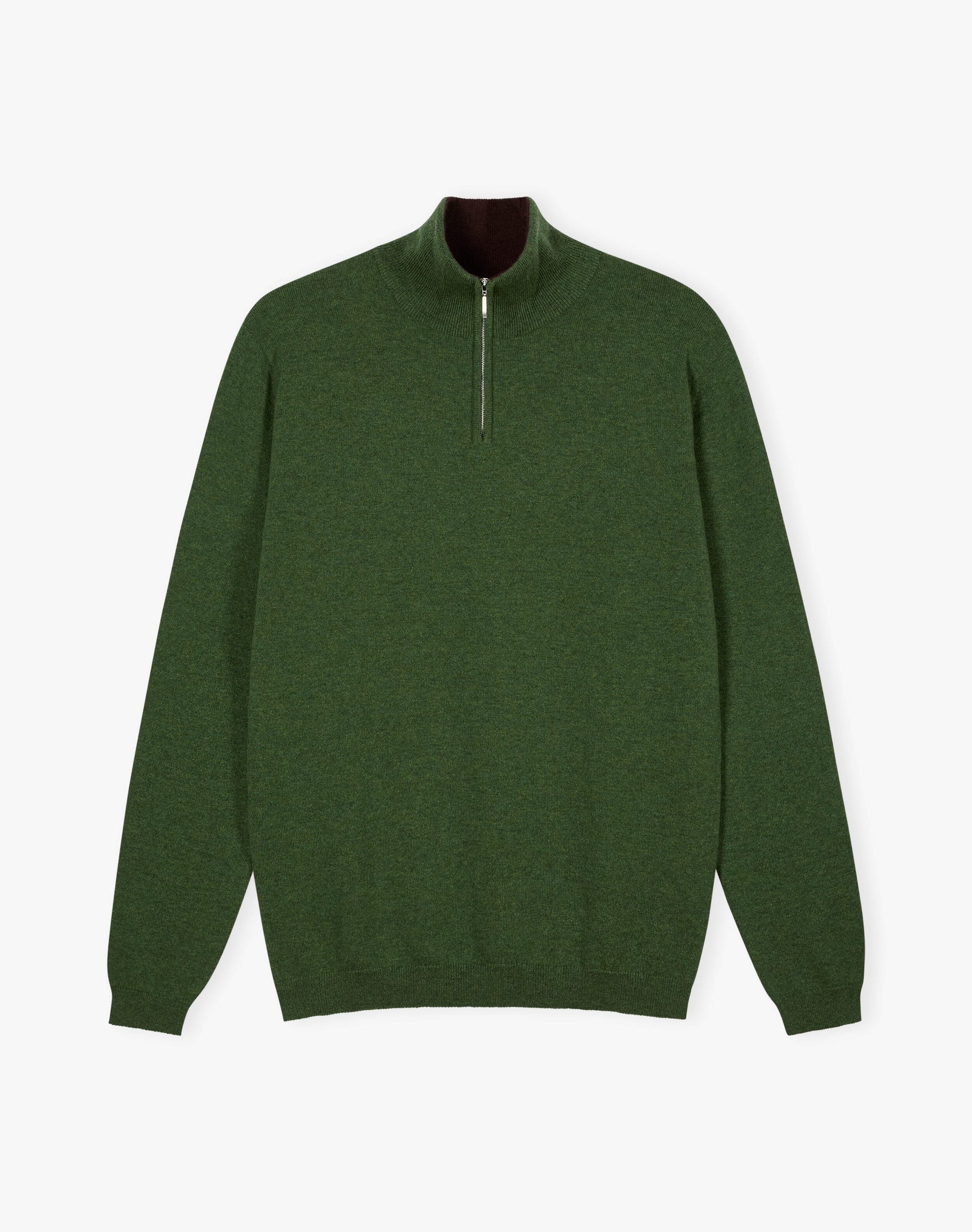 Cashmere Zip Turtle Neck Jumper