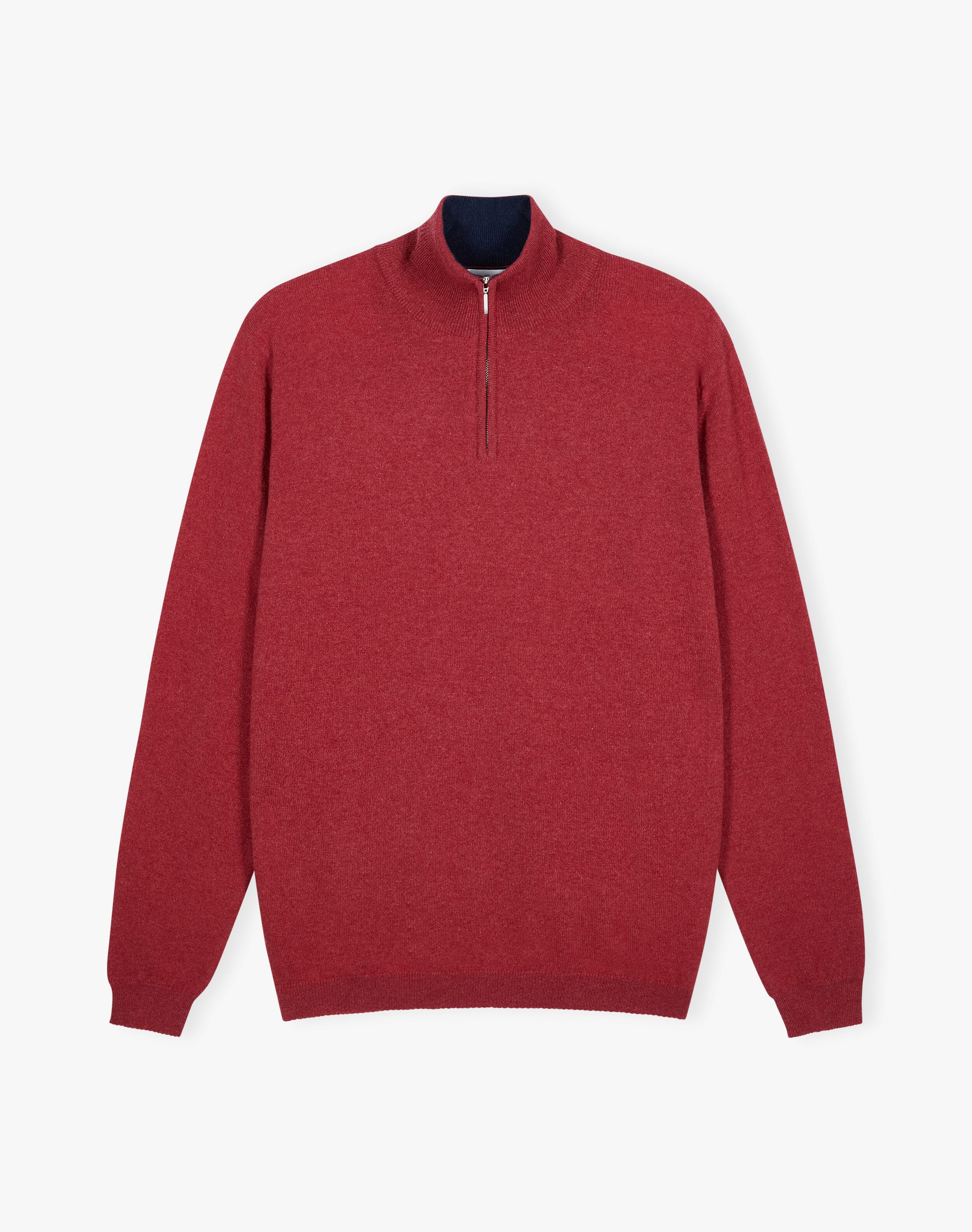 Cashmere Zip Turtle Neck Jumper