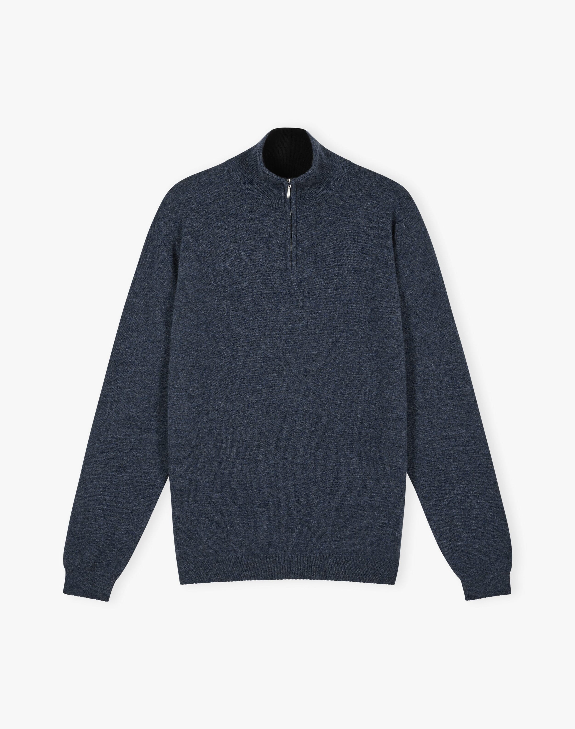 Cashmere Zip Turtle Neck Jumper