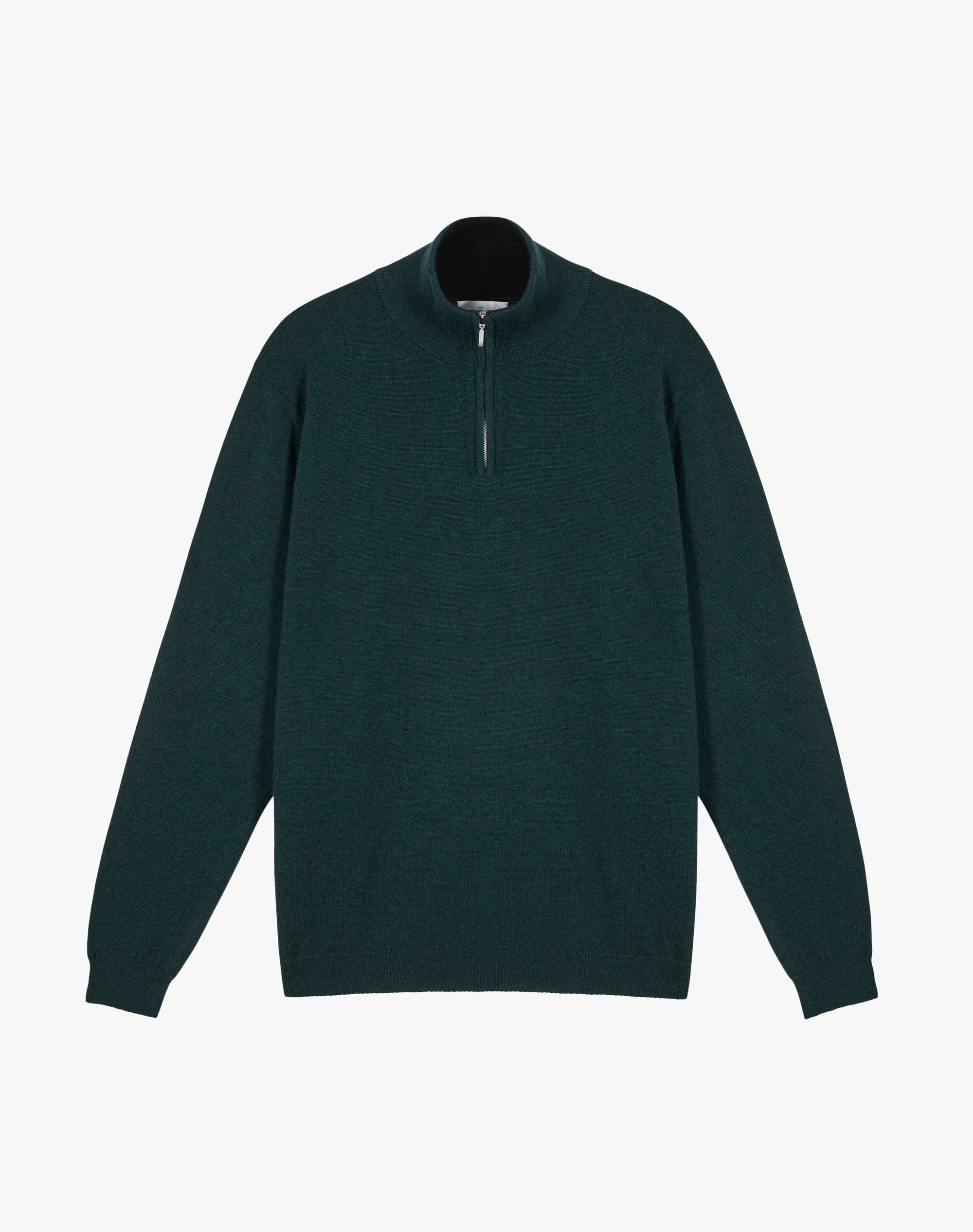 Cashmere Zip Turtle Neck Jumper