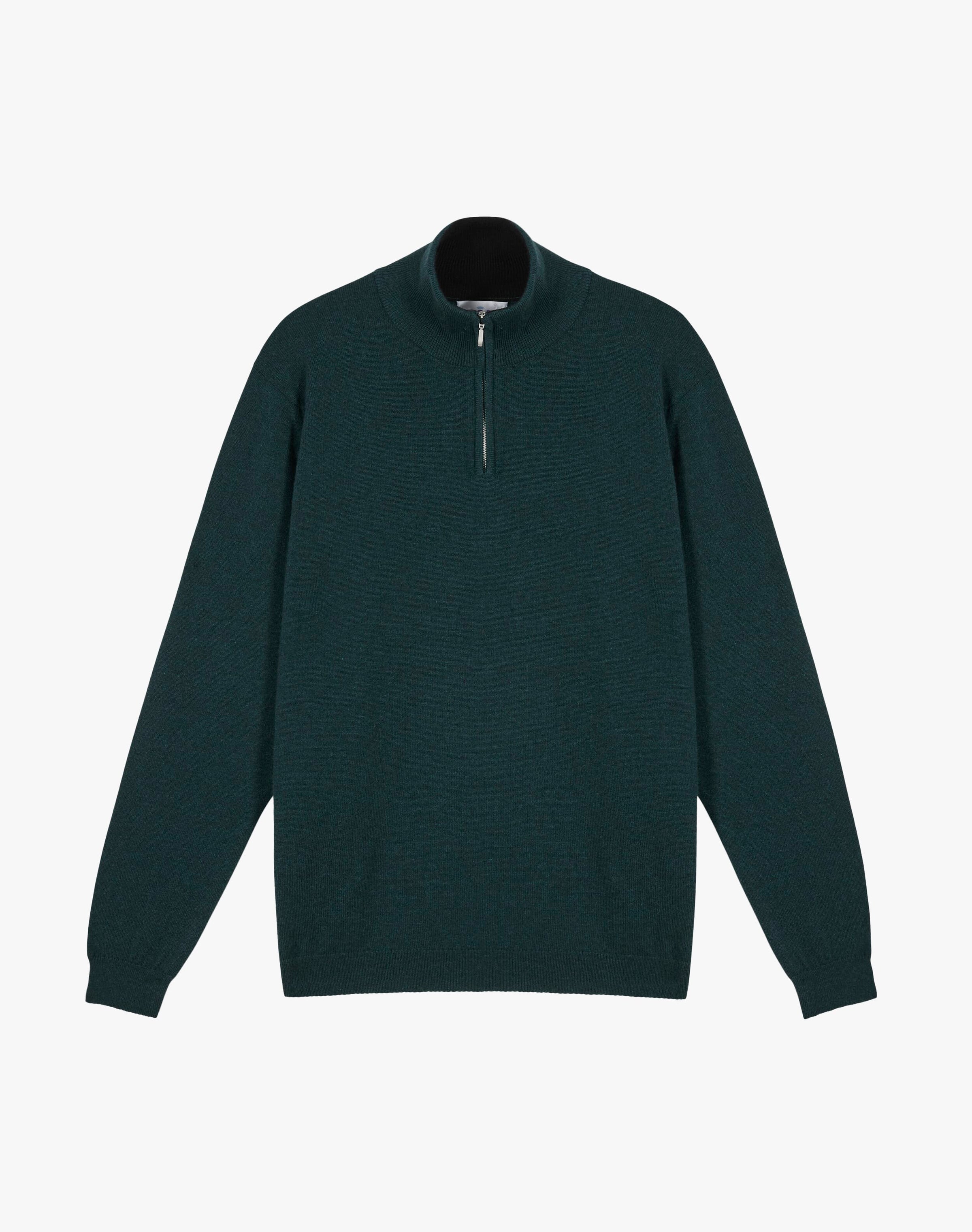 Cashmere Zip Turtle Neck Jumper