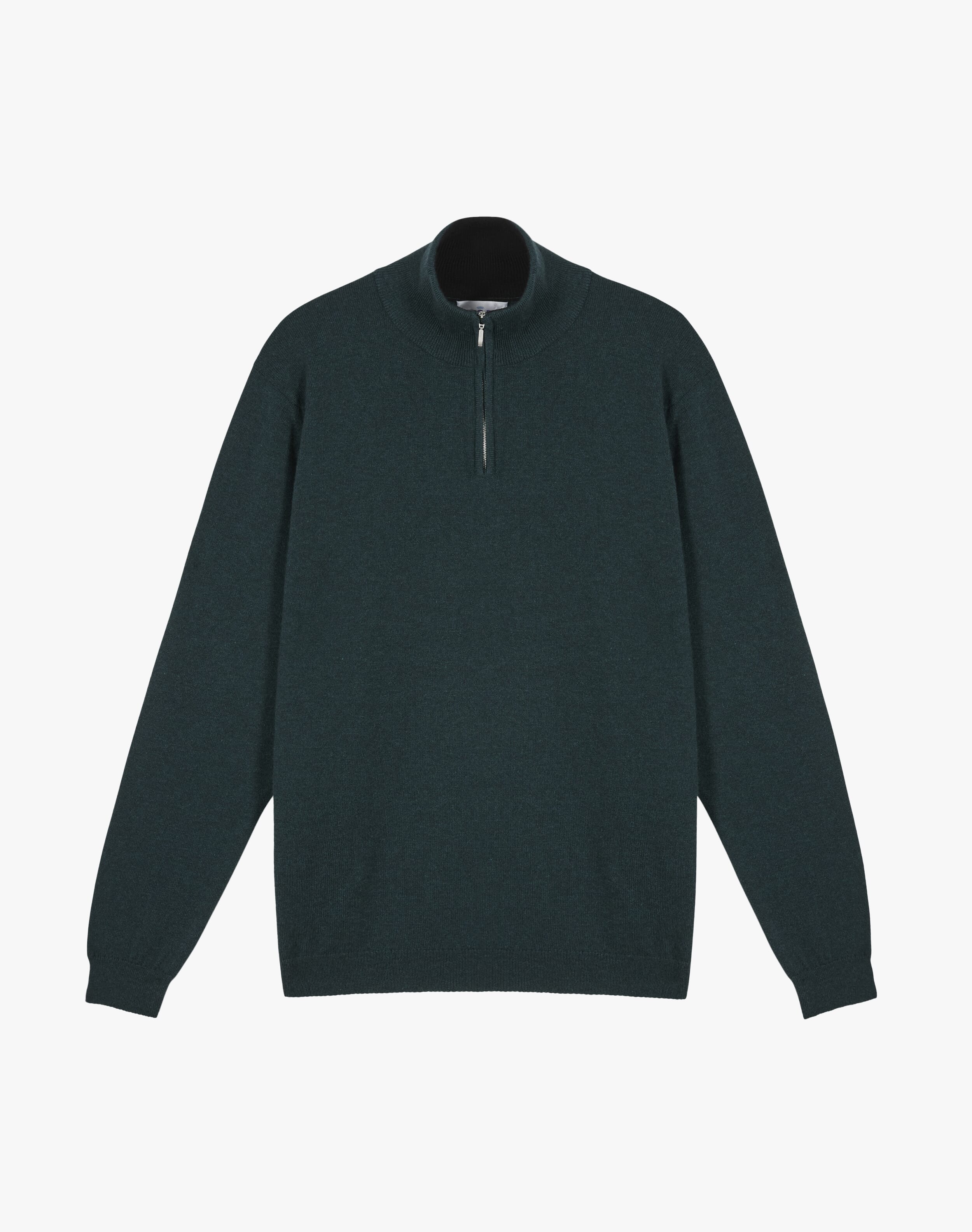 Cashmere Zip Turtle Neck Jumper