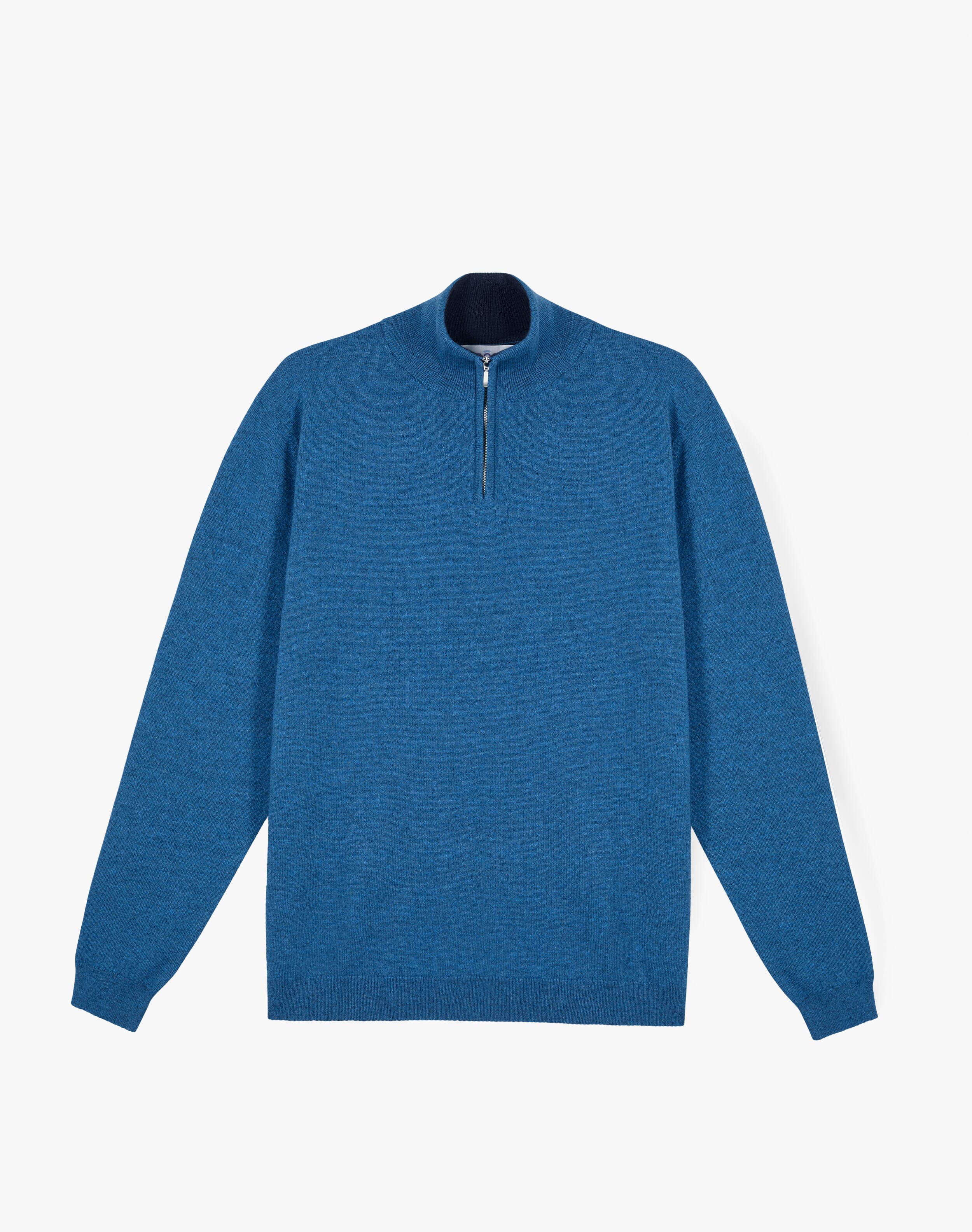 Cashmere Zip Turtle Neck Jumper