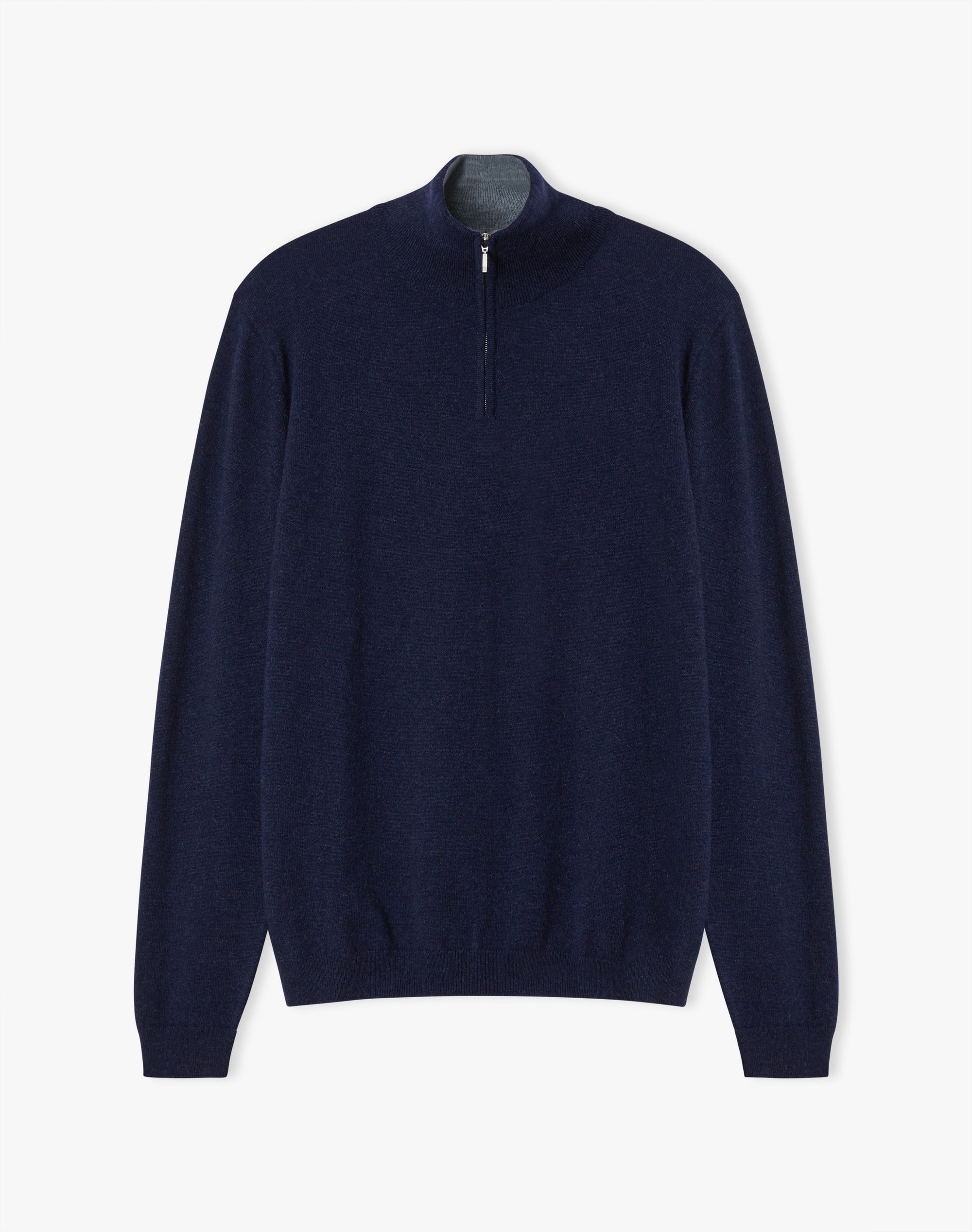 Cashmere Zip Turtle Neck Jumper