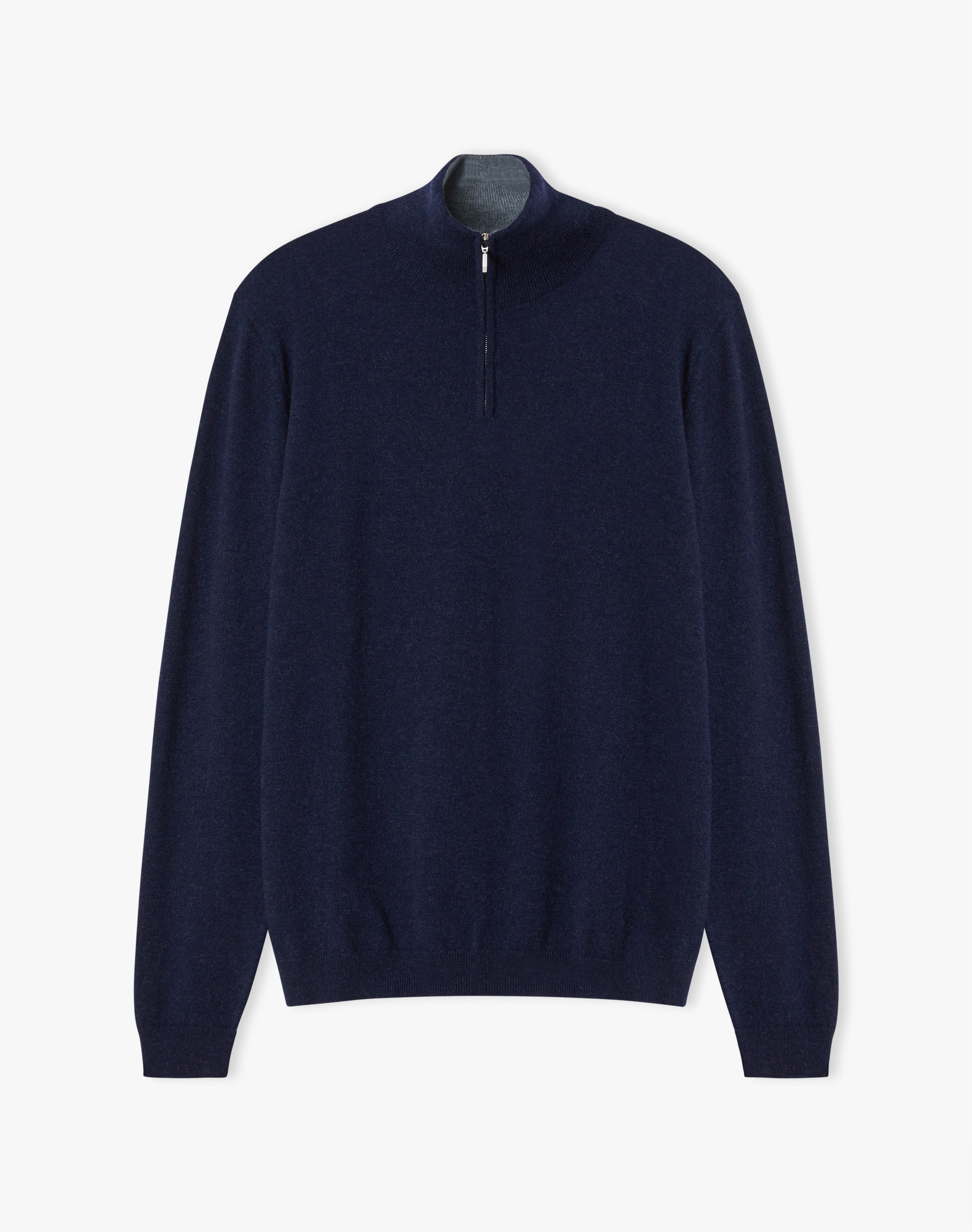 Cashmere Zip Turtle Neck Jumper