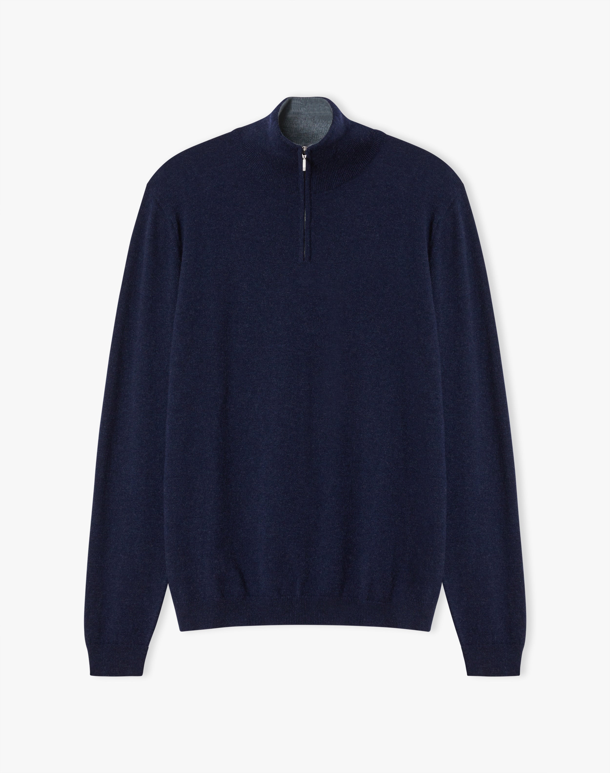 Cashmere Zip Turtle Neck Jumper