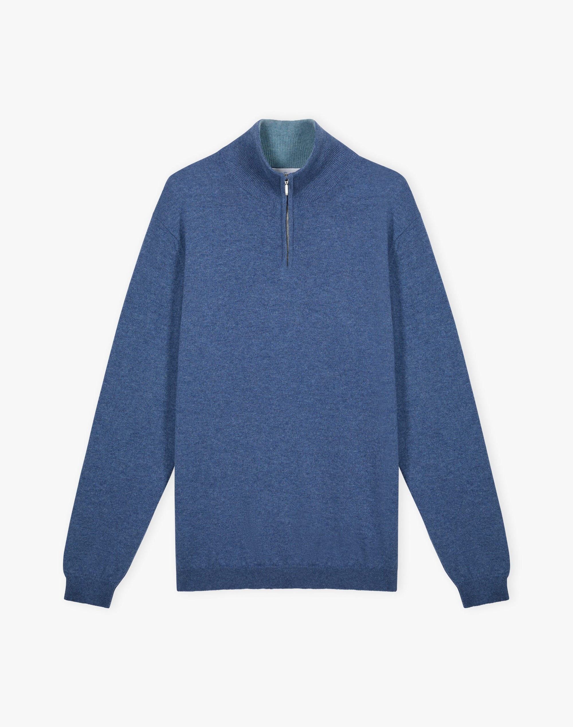Cashmere Zip Turtle Neck Jumper