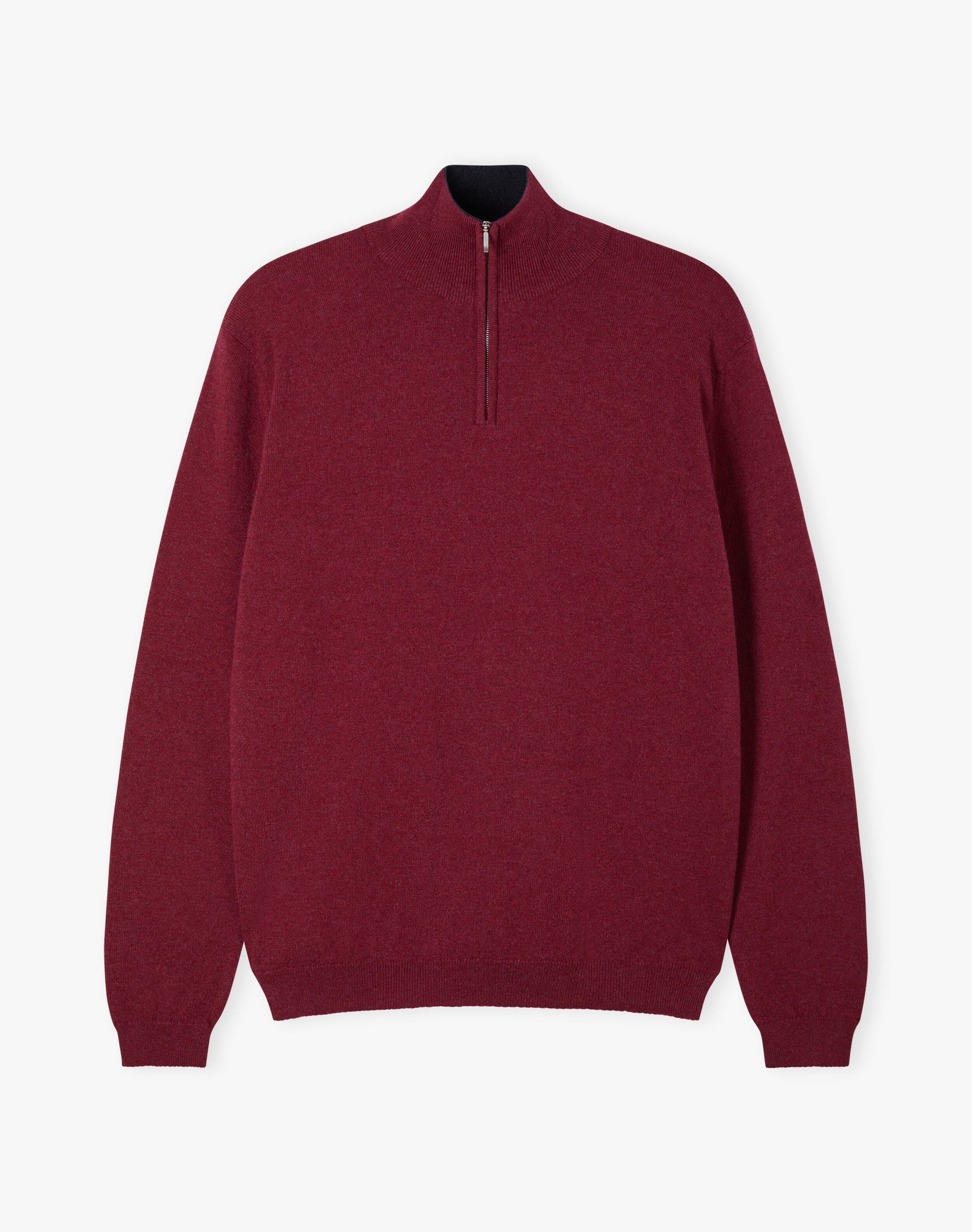 Cashmere Zip Turtle Neck Jumper