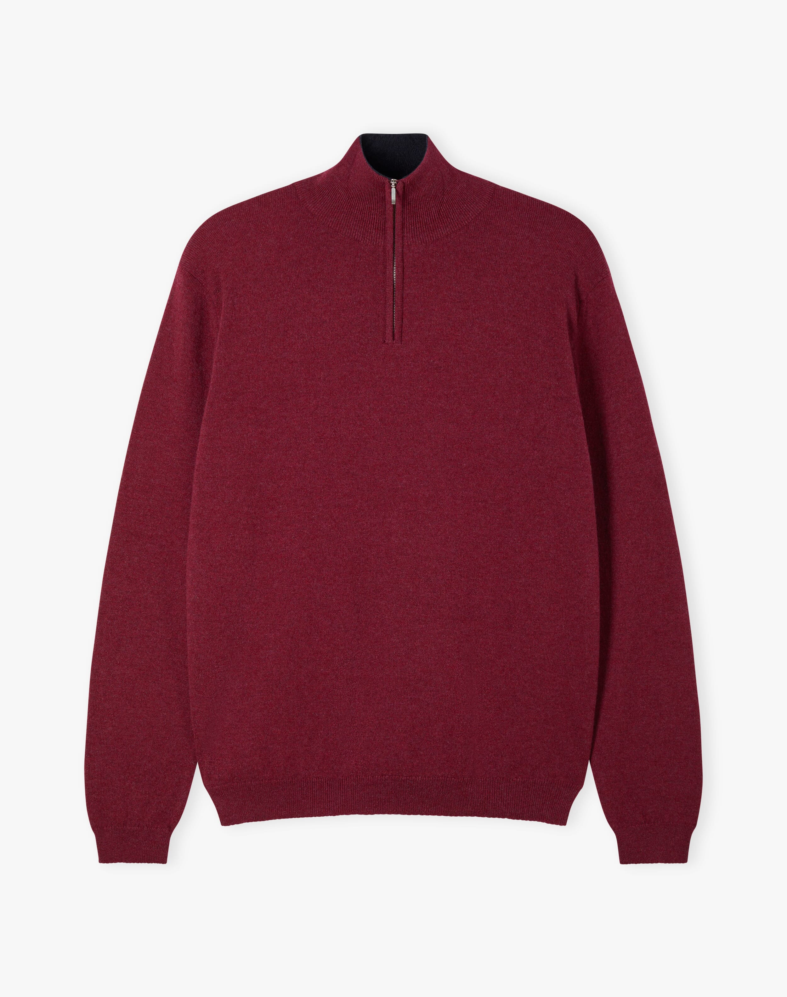 Cashmere Zip Turtle Neck Jumper