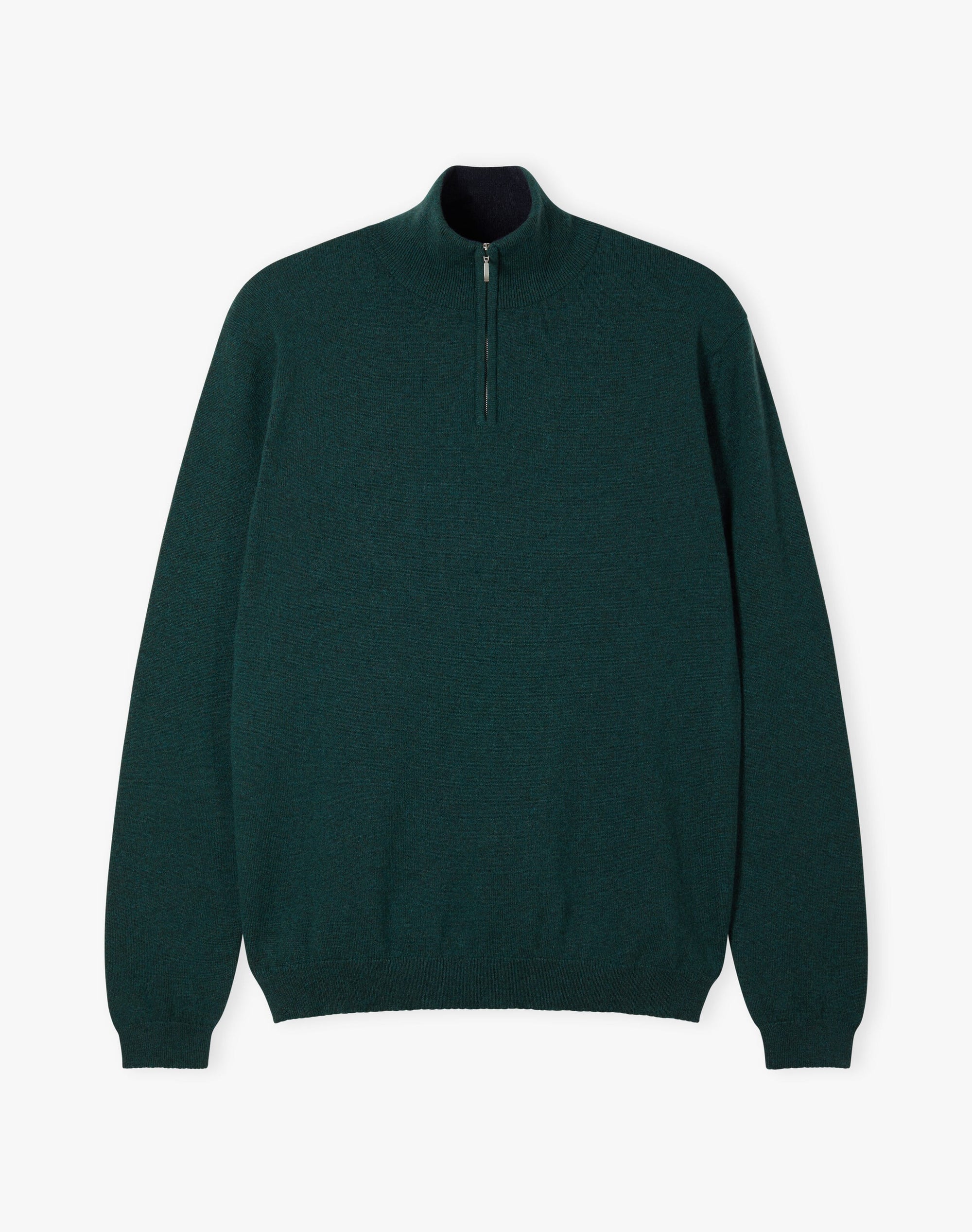 Cashmere Zip Turtle Neck Jumper