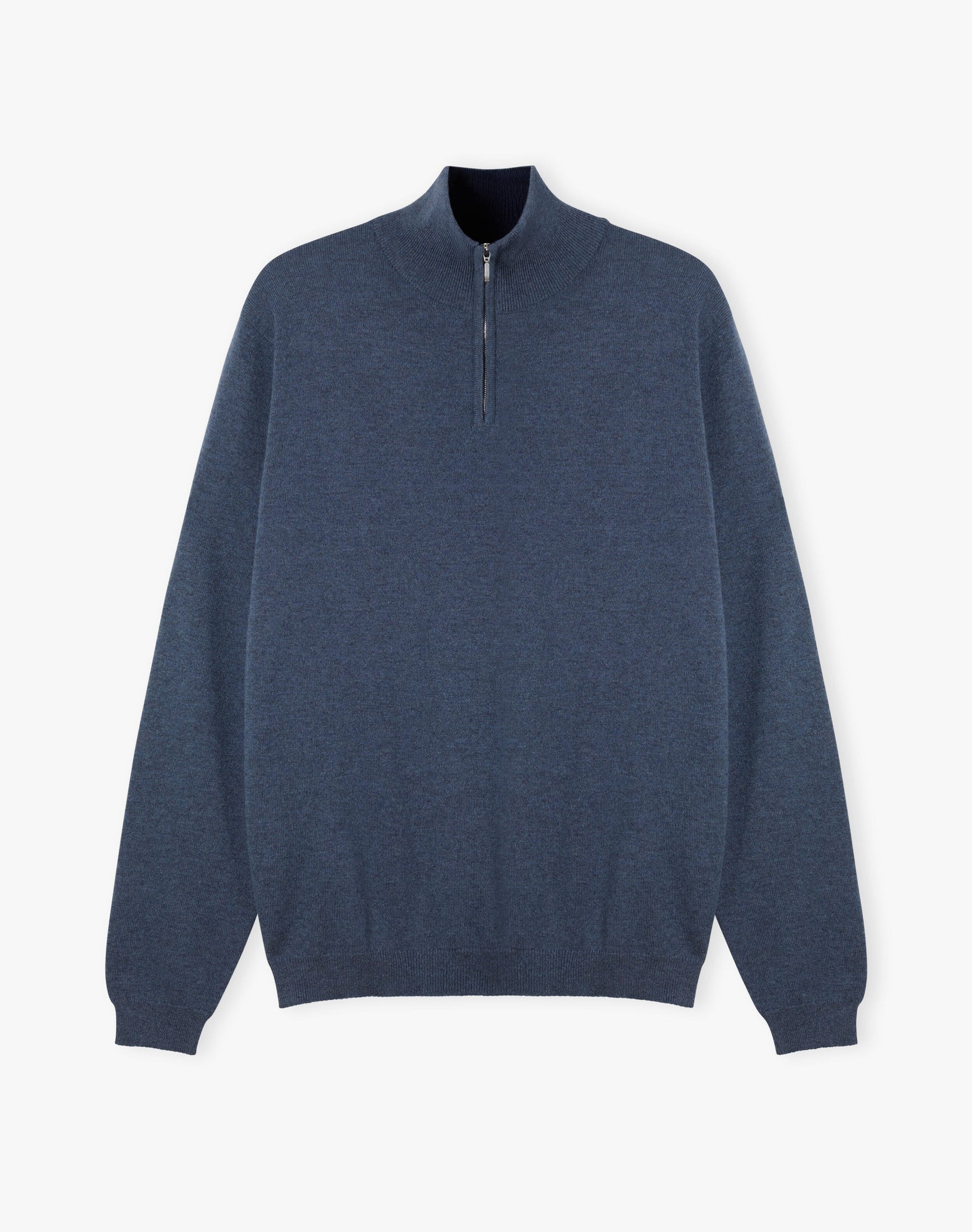 Cashmere Zip Turtle Neck Jumper