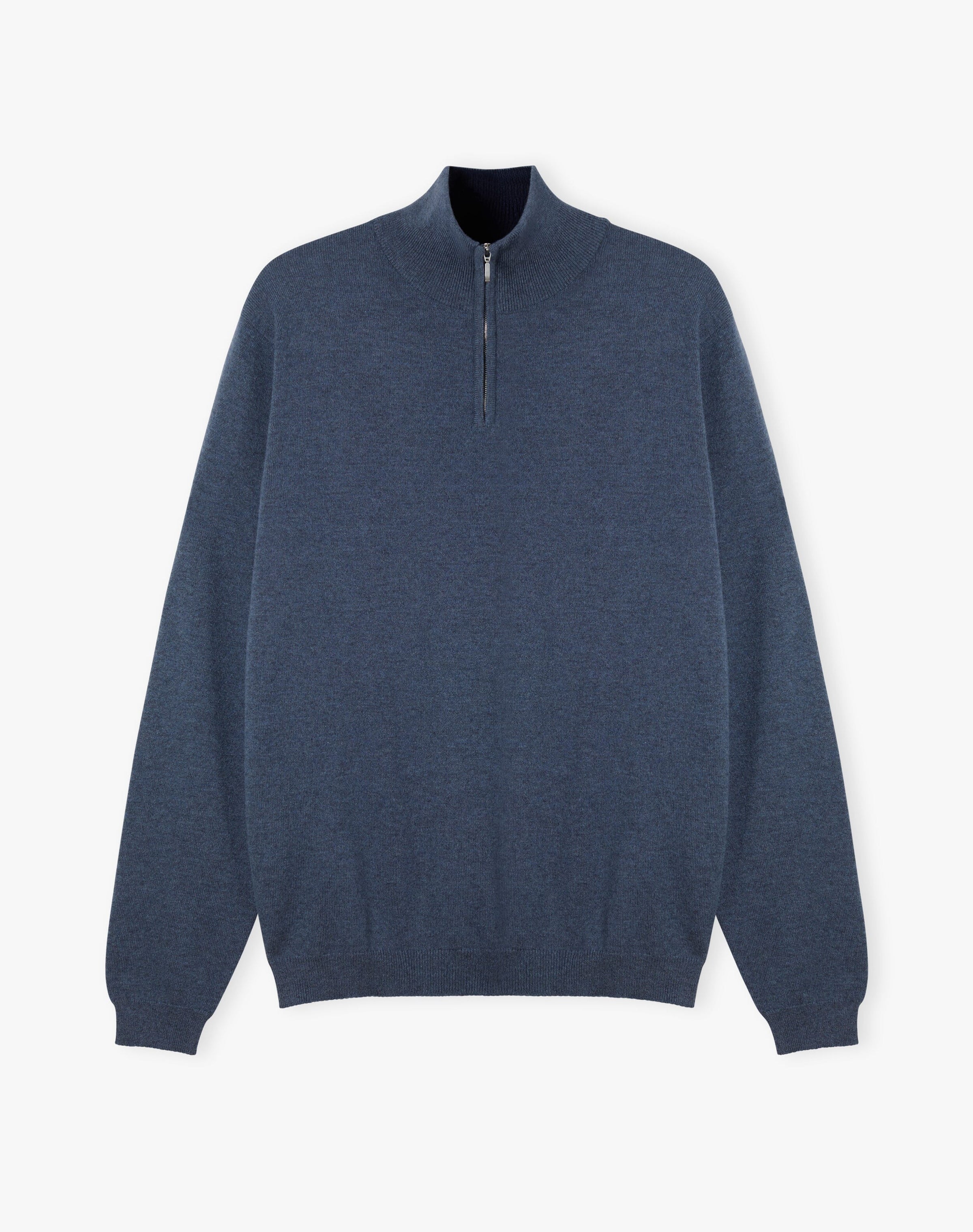 Cashmere Zip Turtle Neck Jumper