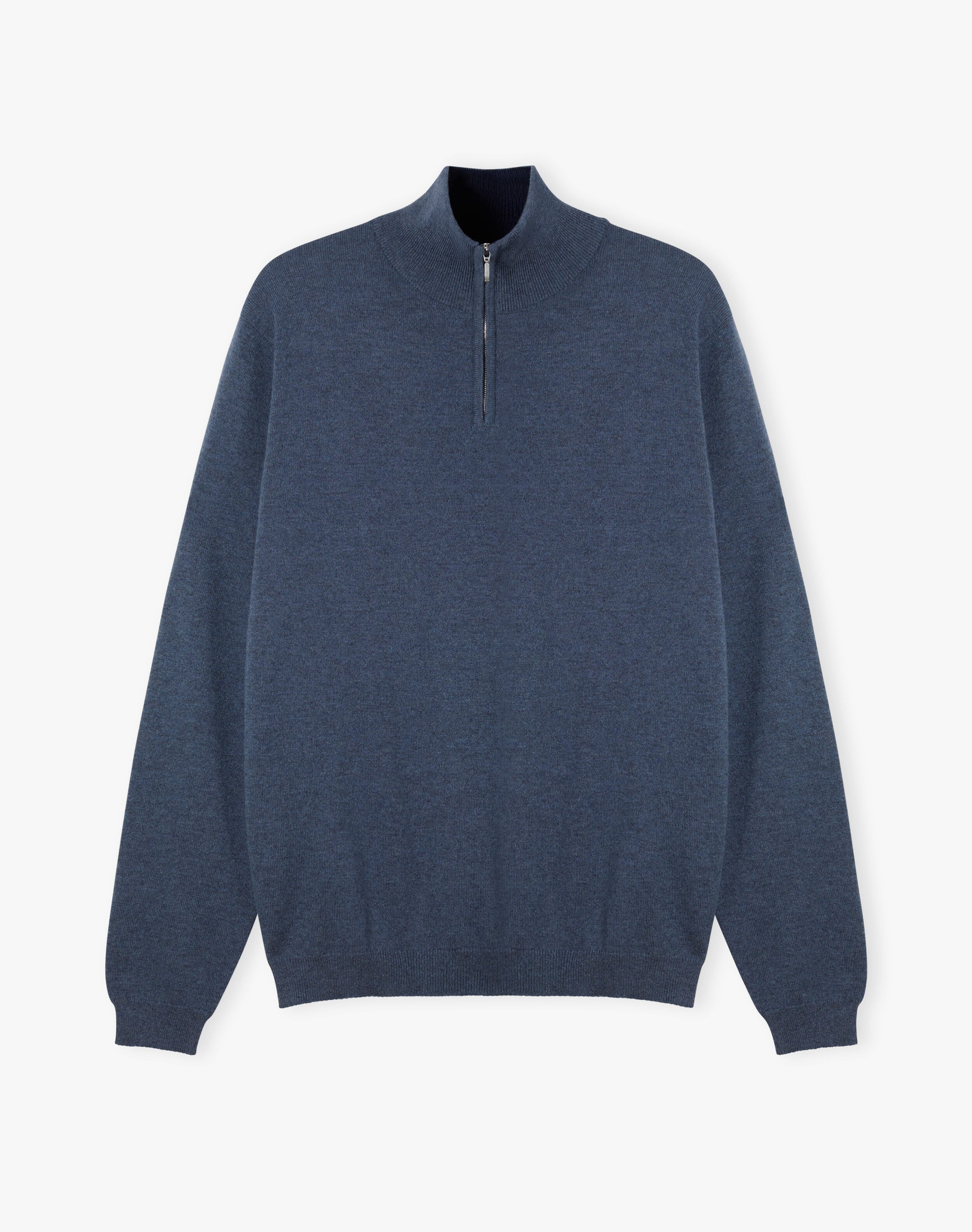 Cashmere Zip Turtle Neck Jumper