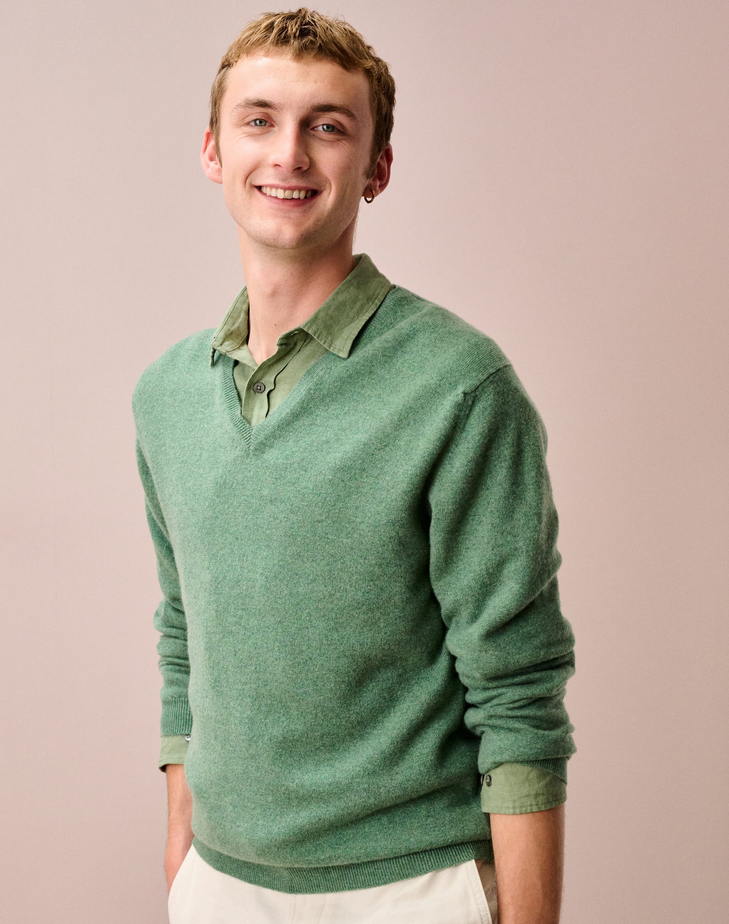 Cashmere V Neck Jumper