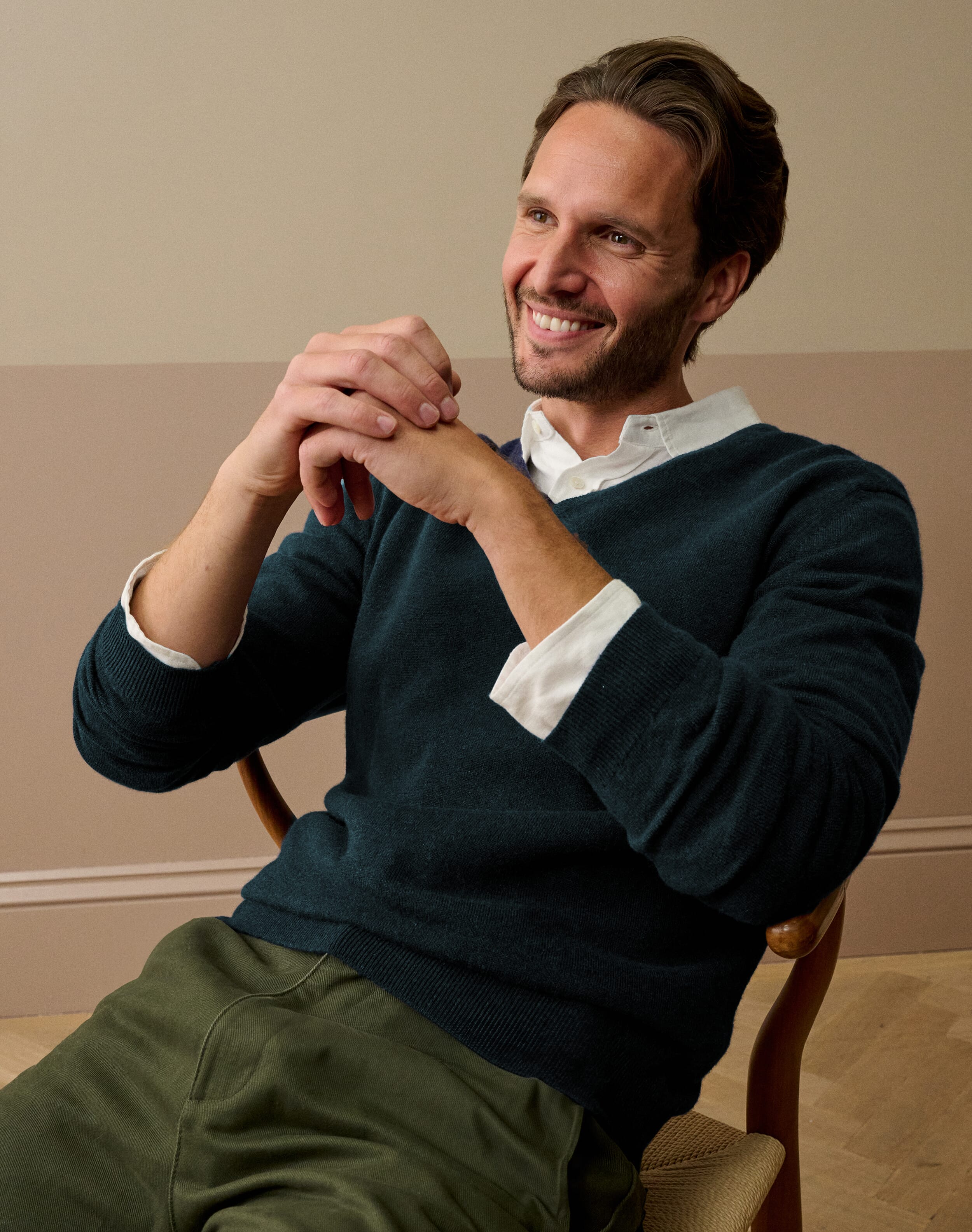 Cashmere V Neck Jumper