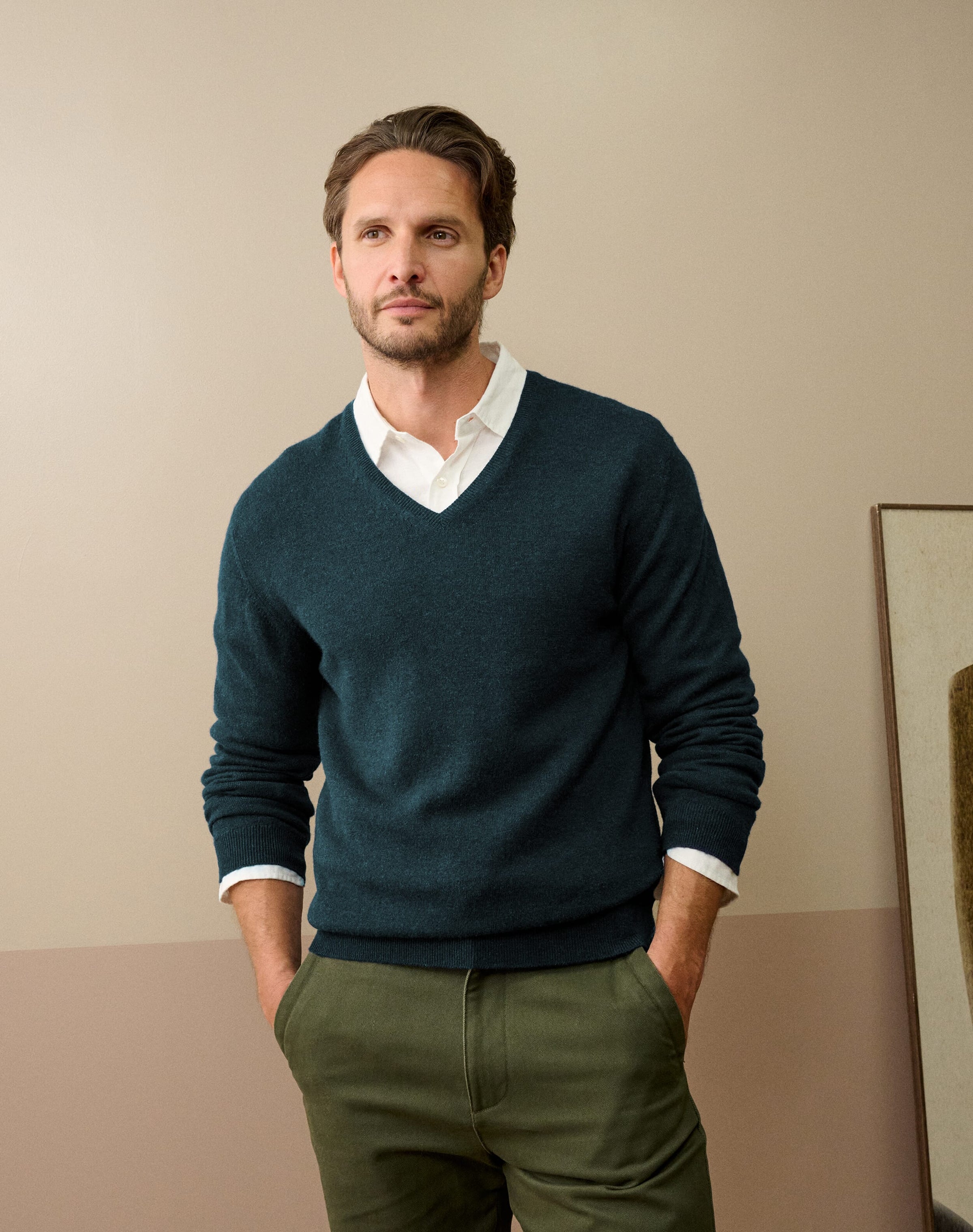 Cashmere V Neck Jumper