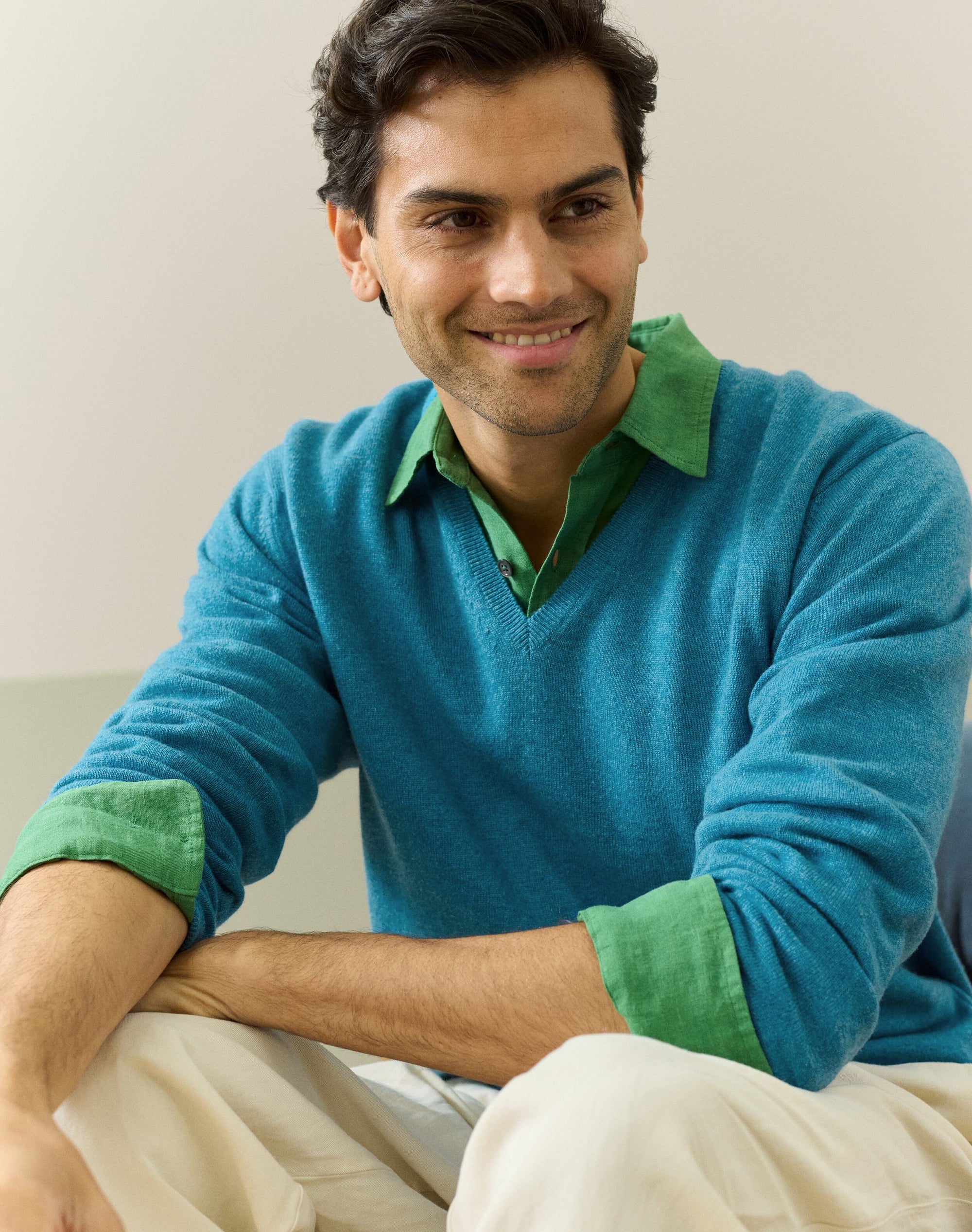 Cashmere V Neck Jumper