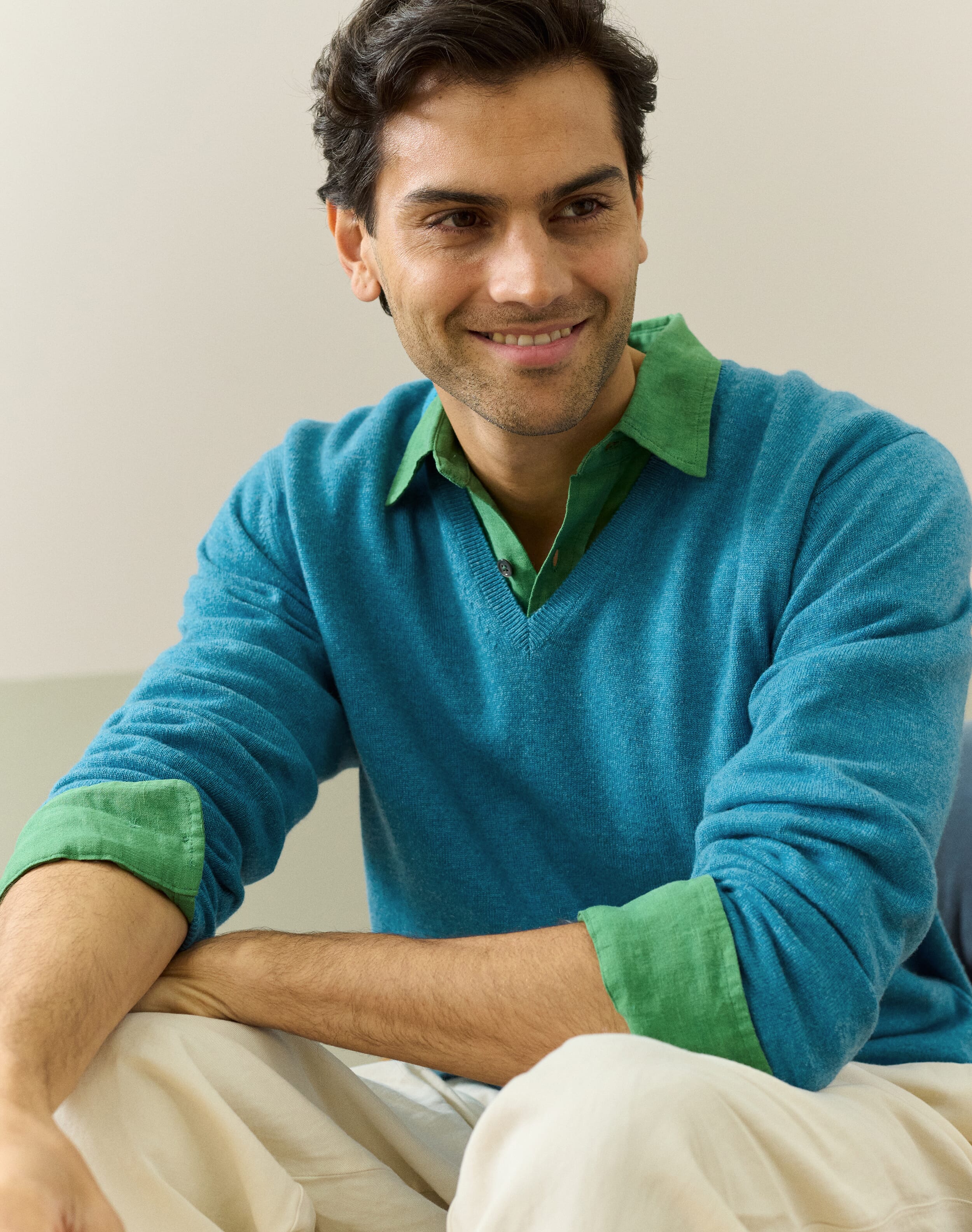 Cashmere V Neck Jumper