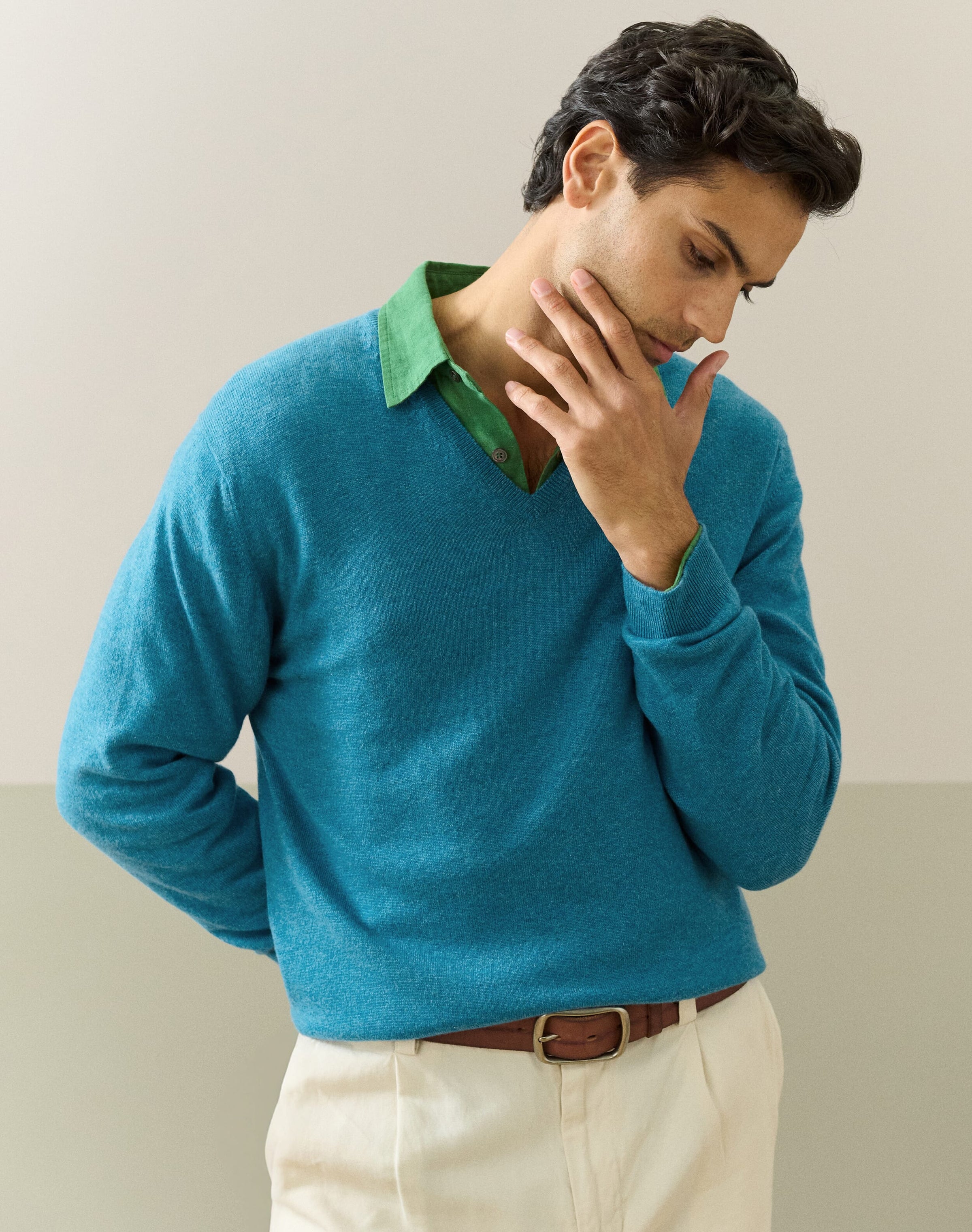 Cashmere V Neck Jumper