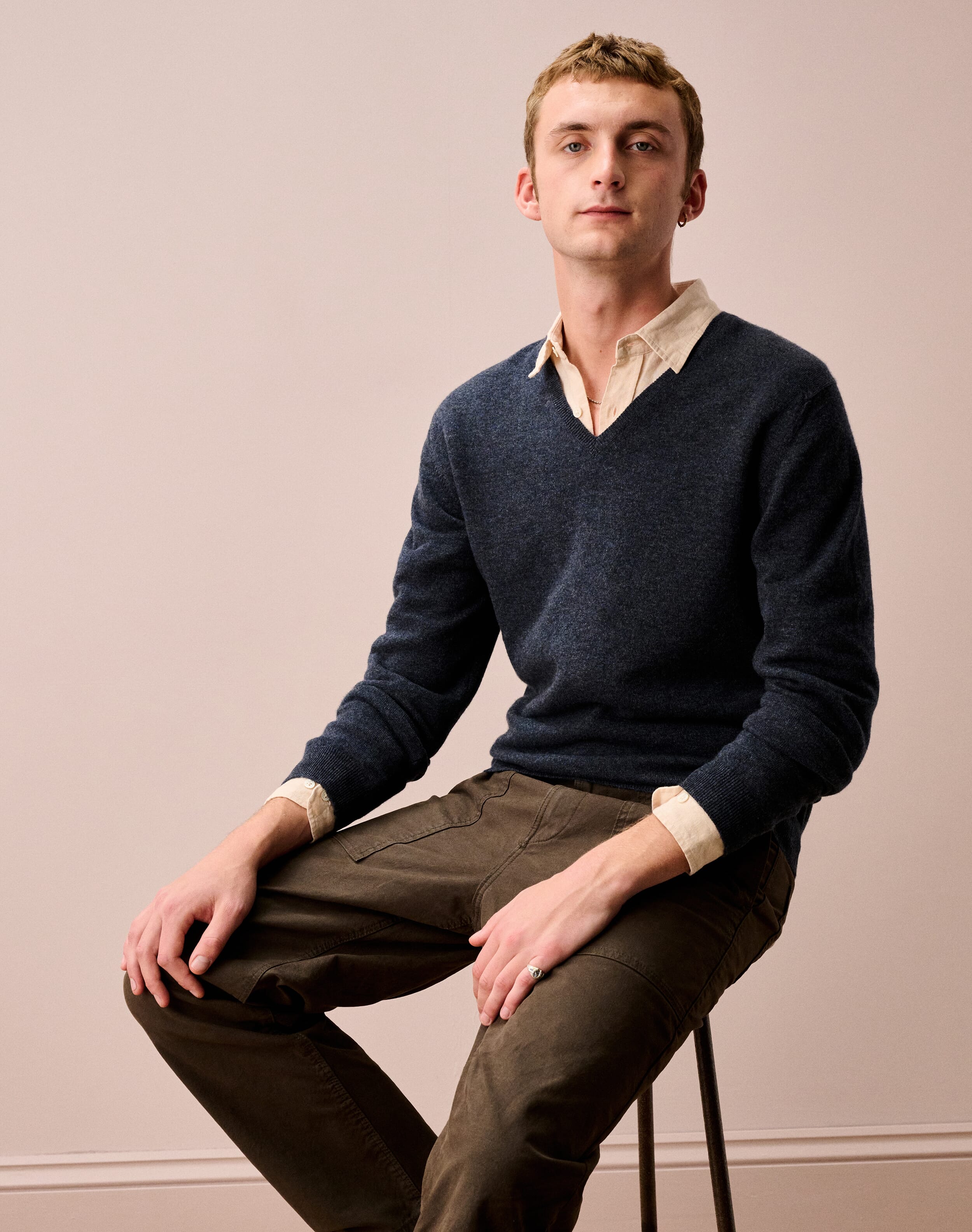 Cashmere V Neck Jumper