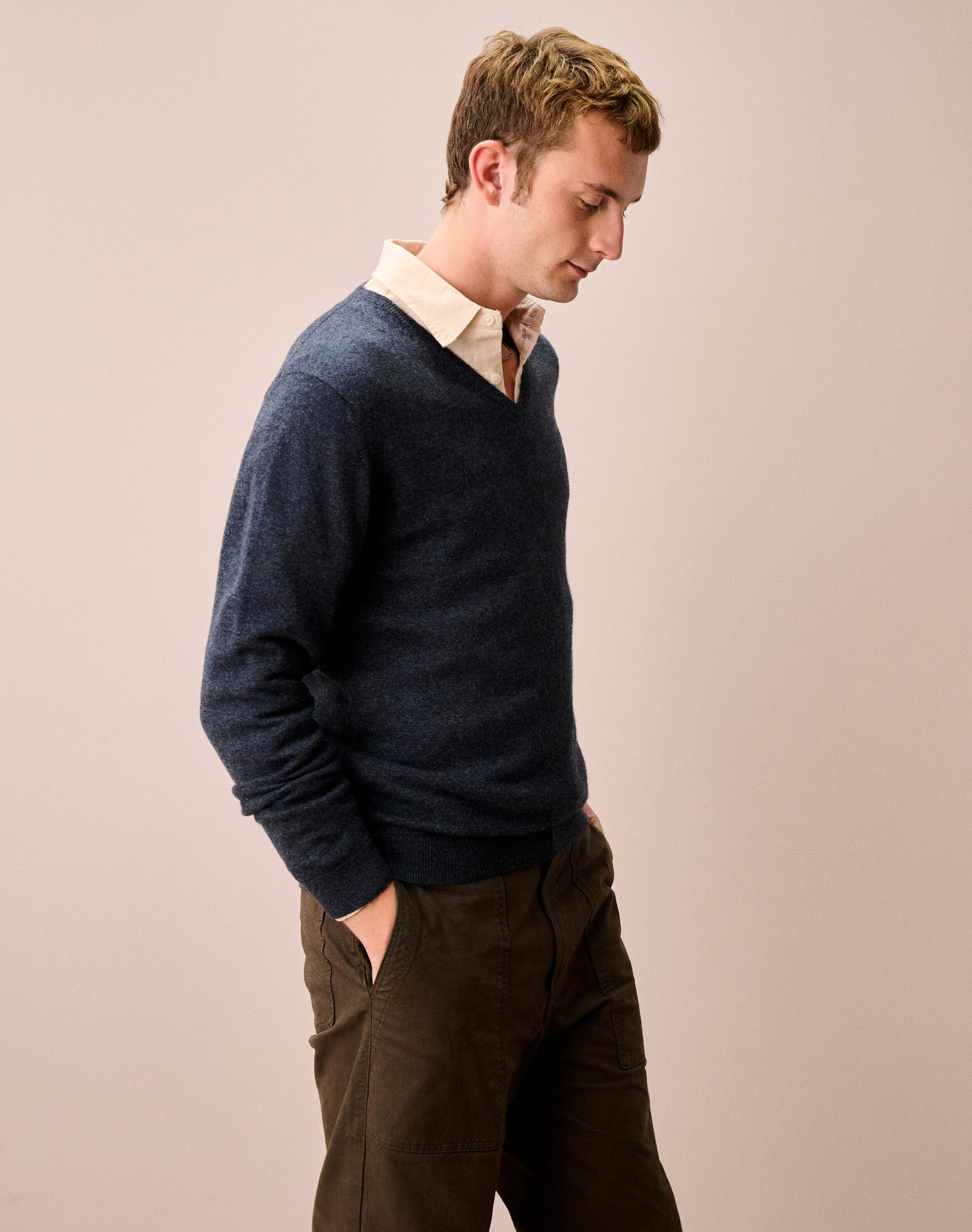 Cashmere V Neck Jumper