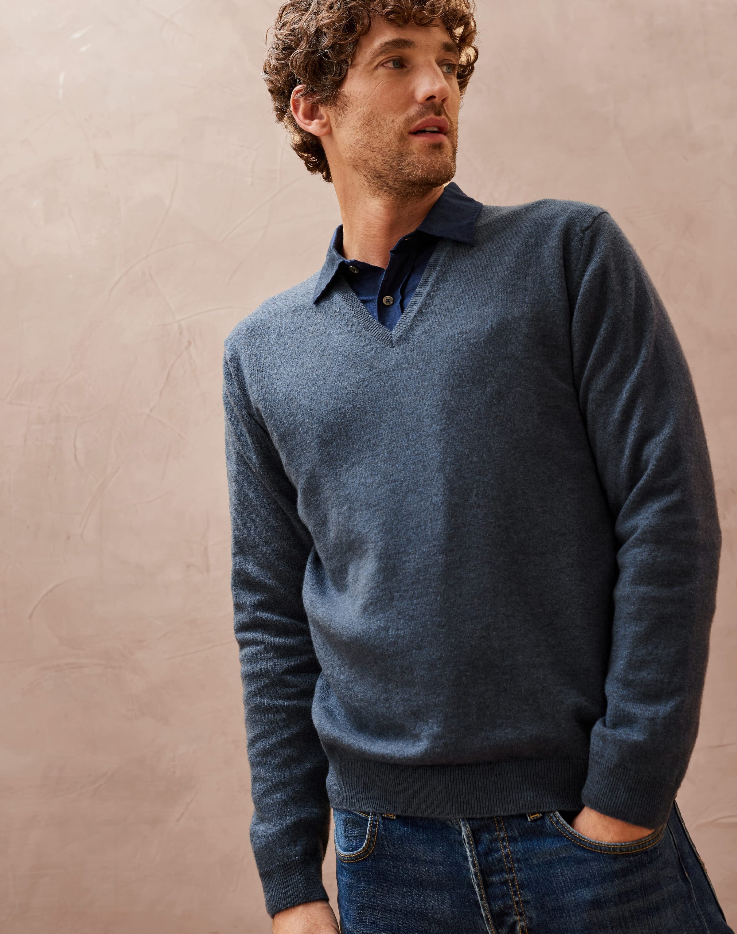 Cashmere V Neck Jumper