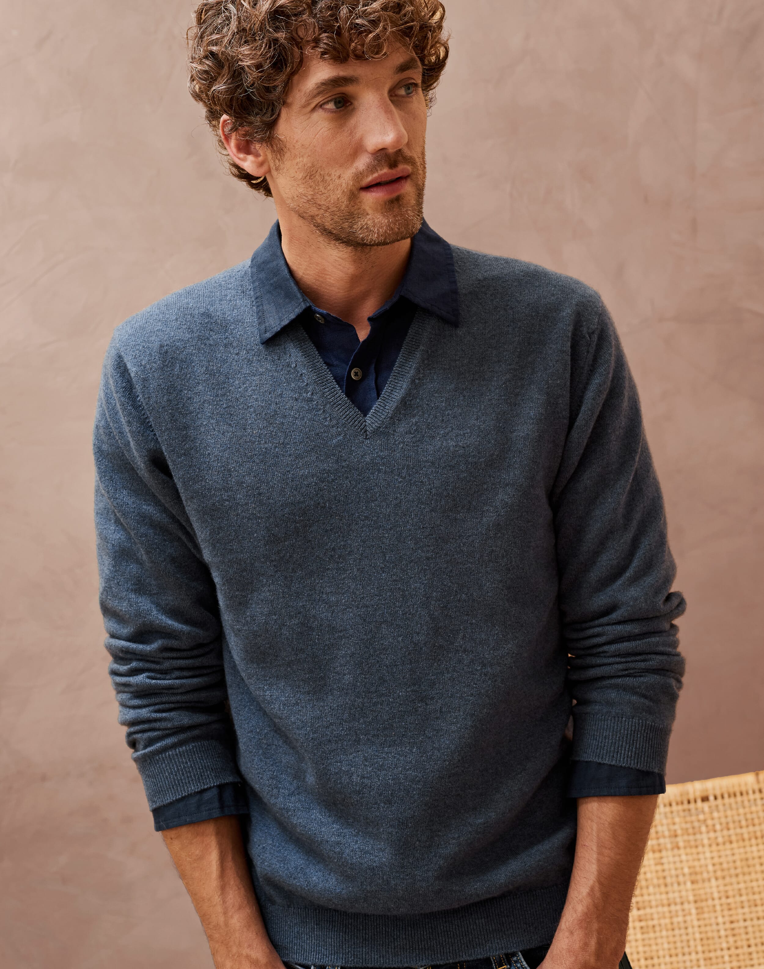 Cashmere V Neck Jumper