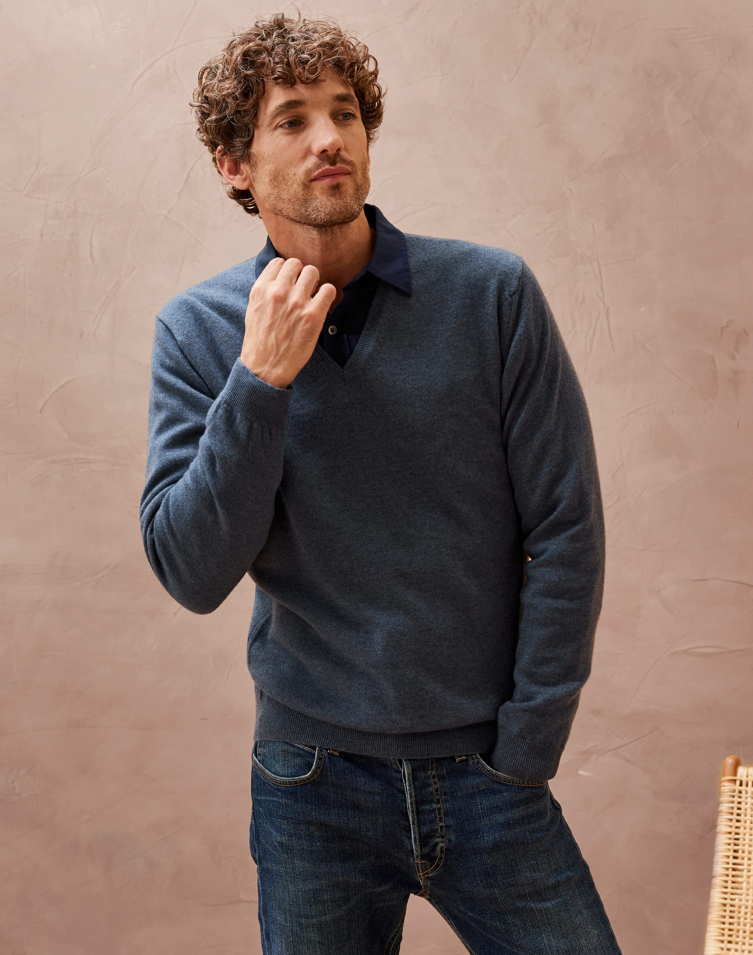 Cashmere V Neck Jumper