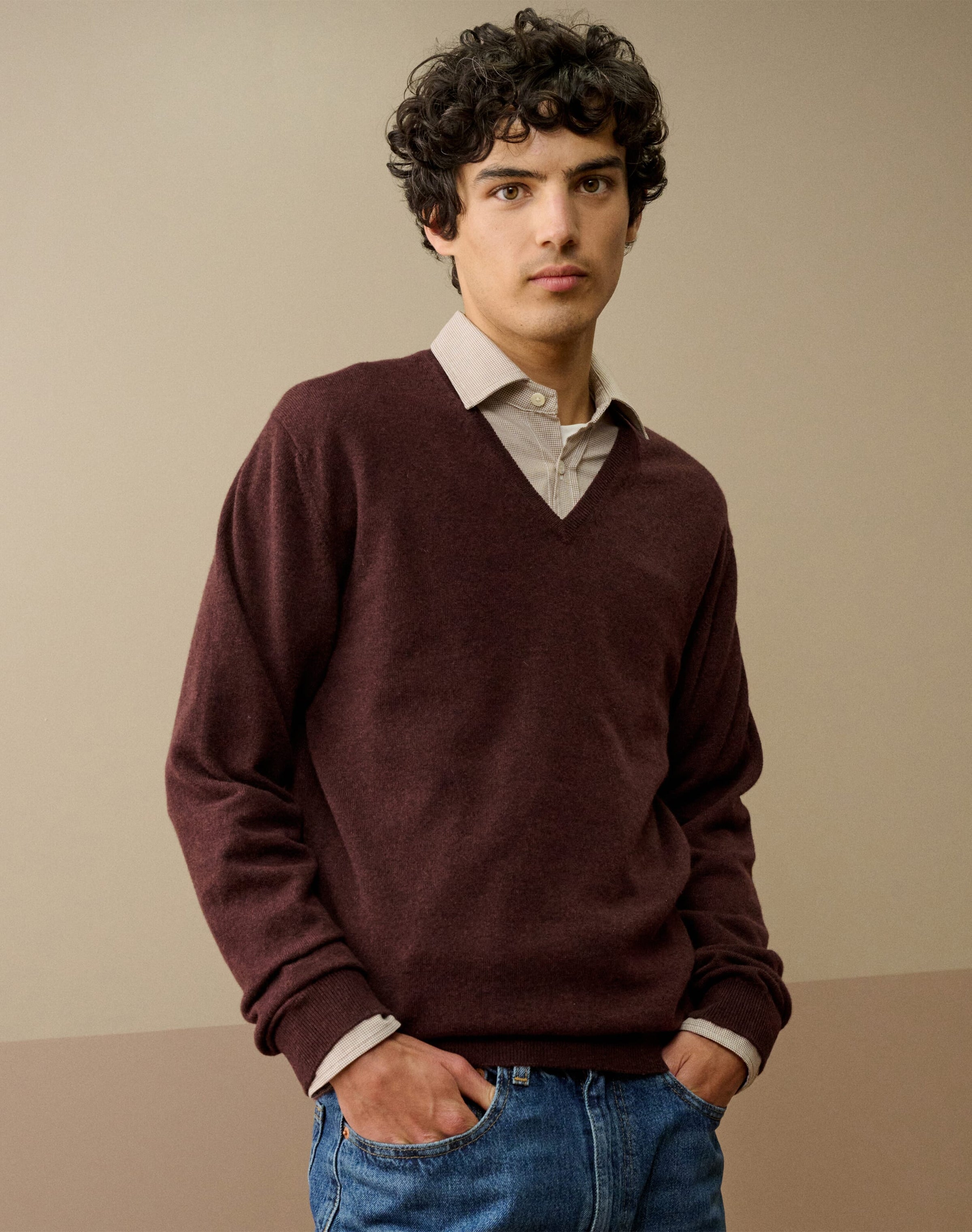 Cashmere V Neck Jumper