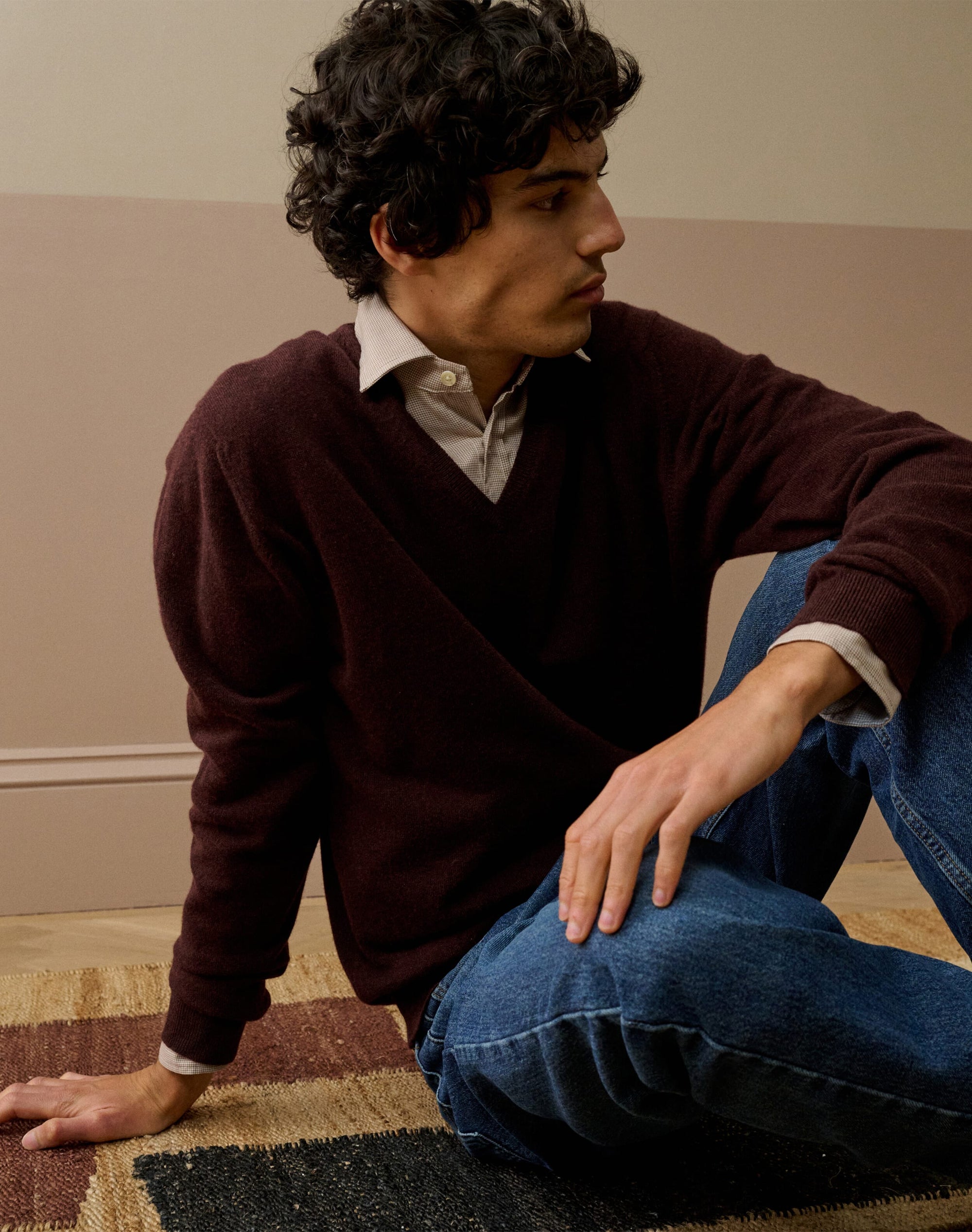 Cashmere V Neck Jumper