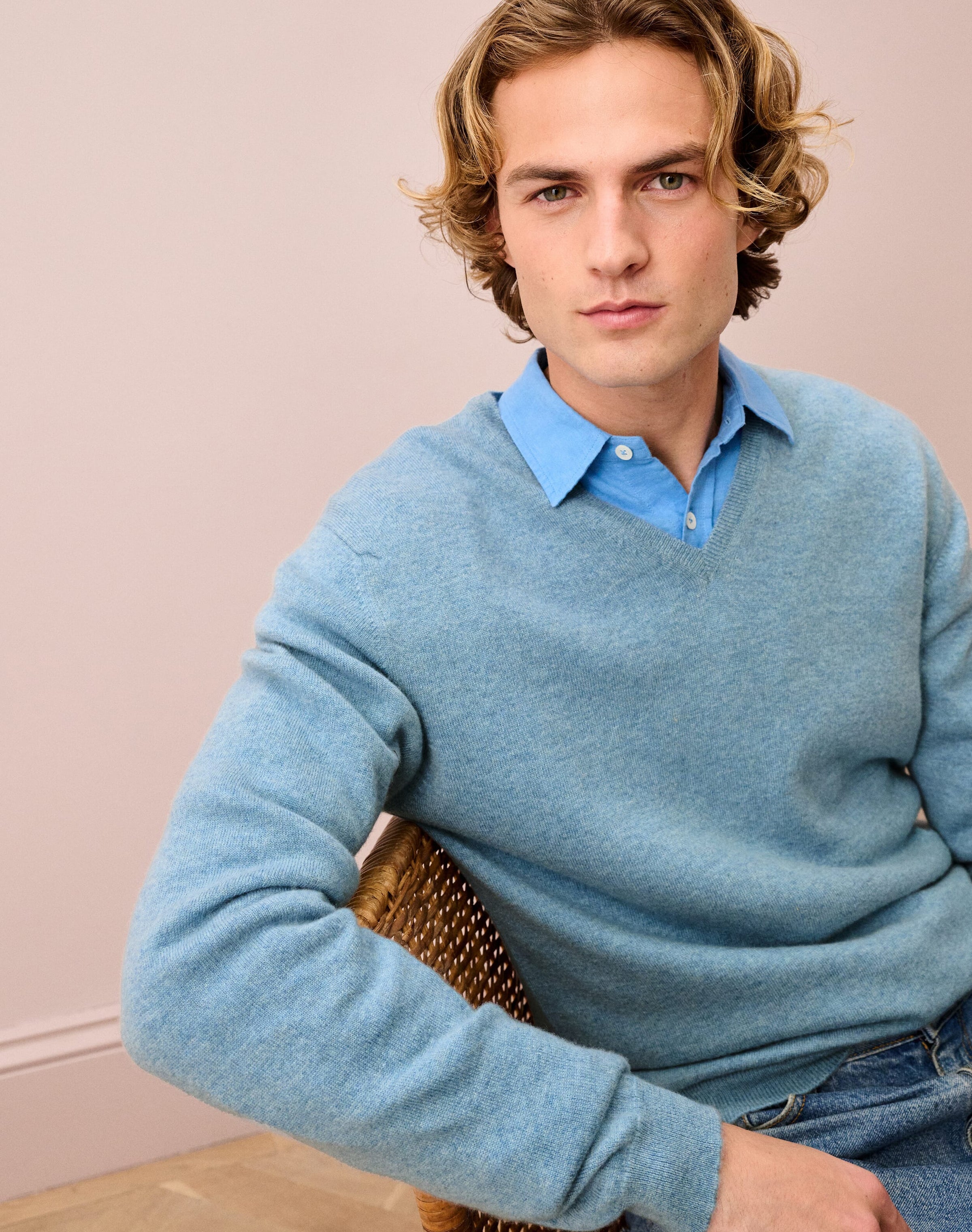 Cashmere V Neck Jumper