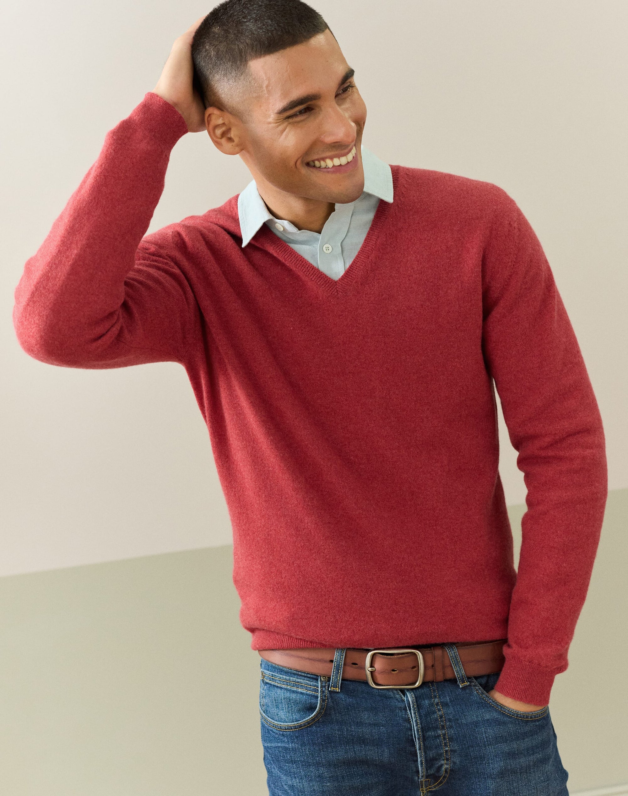 Cashmere V Neck Jumper