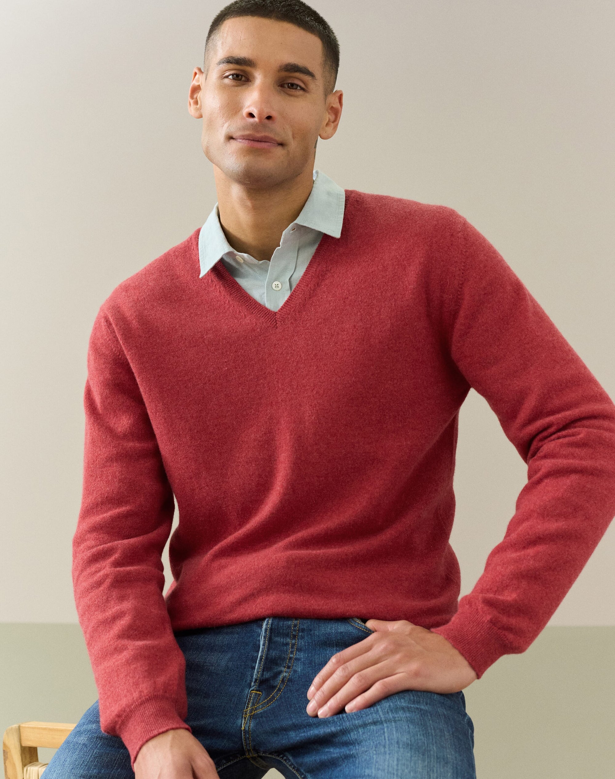 Cashmere V Neck Jumper