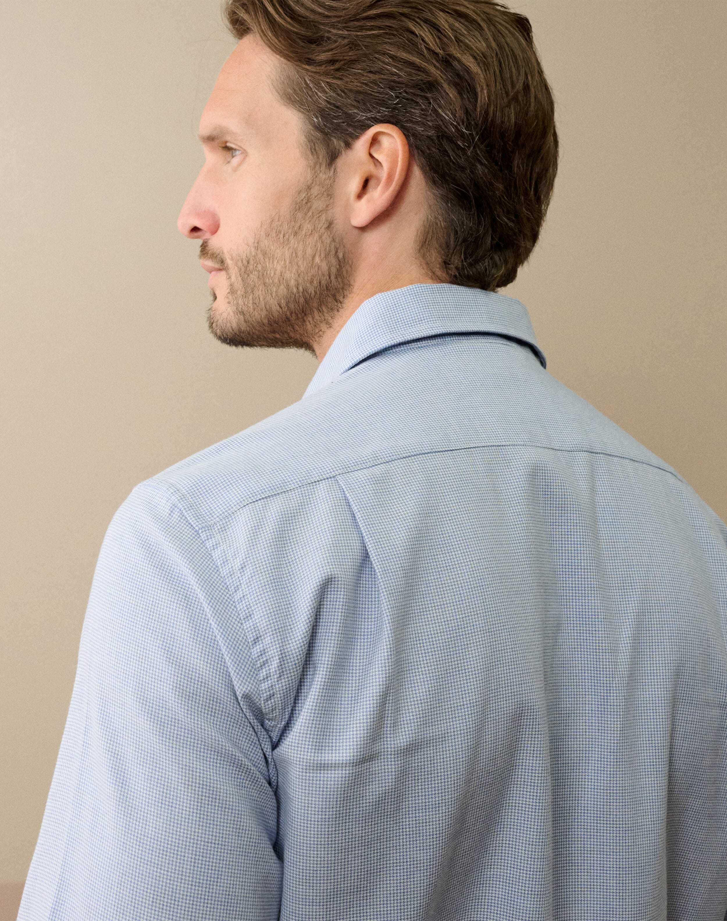 Mini Houndstooth Cotton Shirt