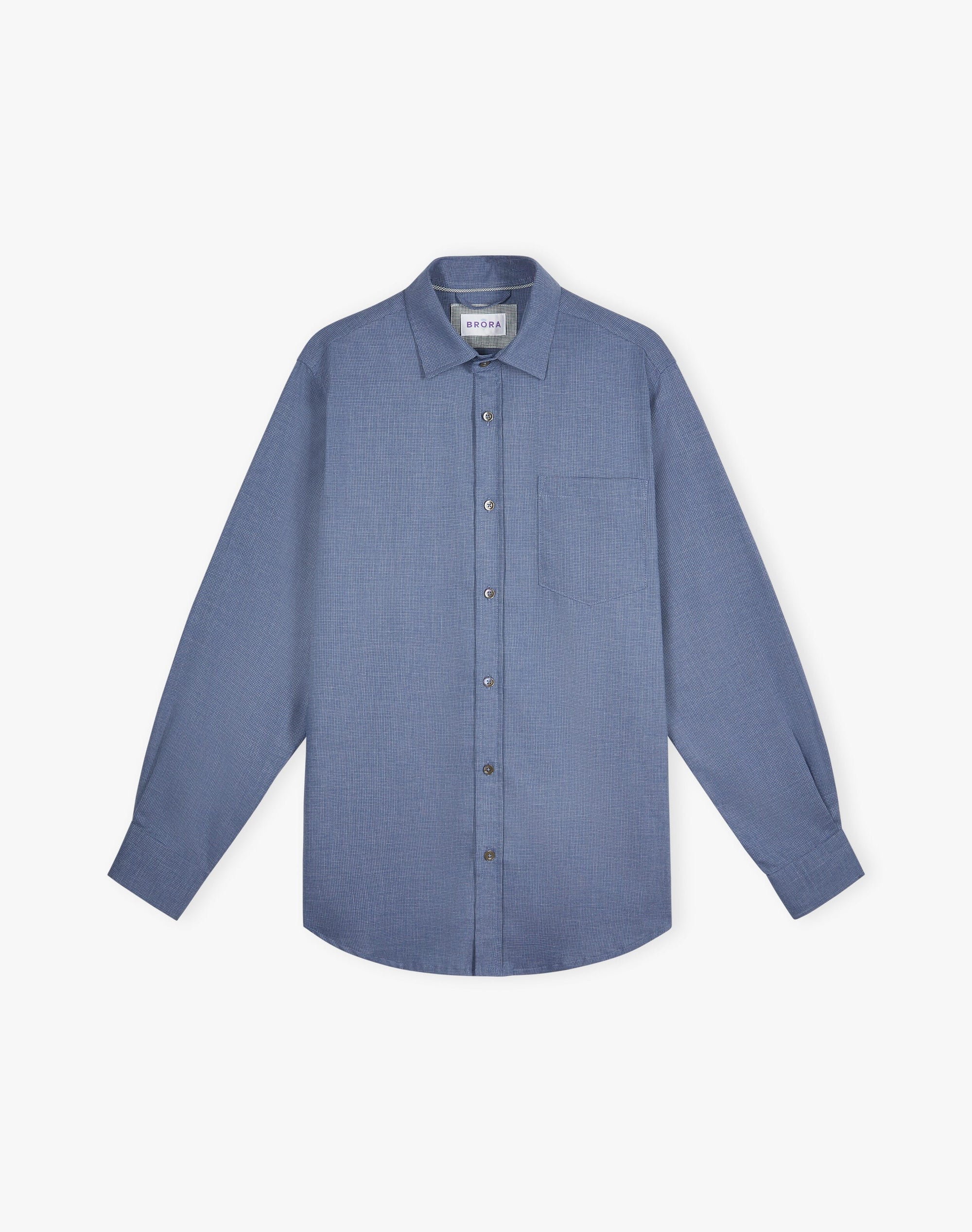 Mini Houndstooth Cotton Shirt